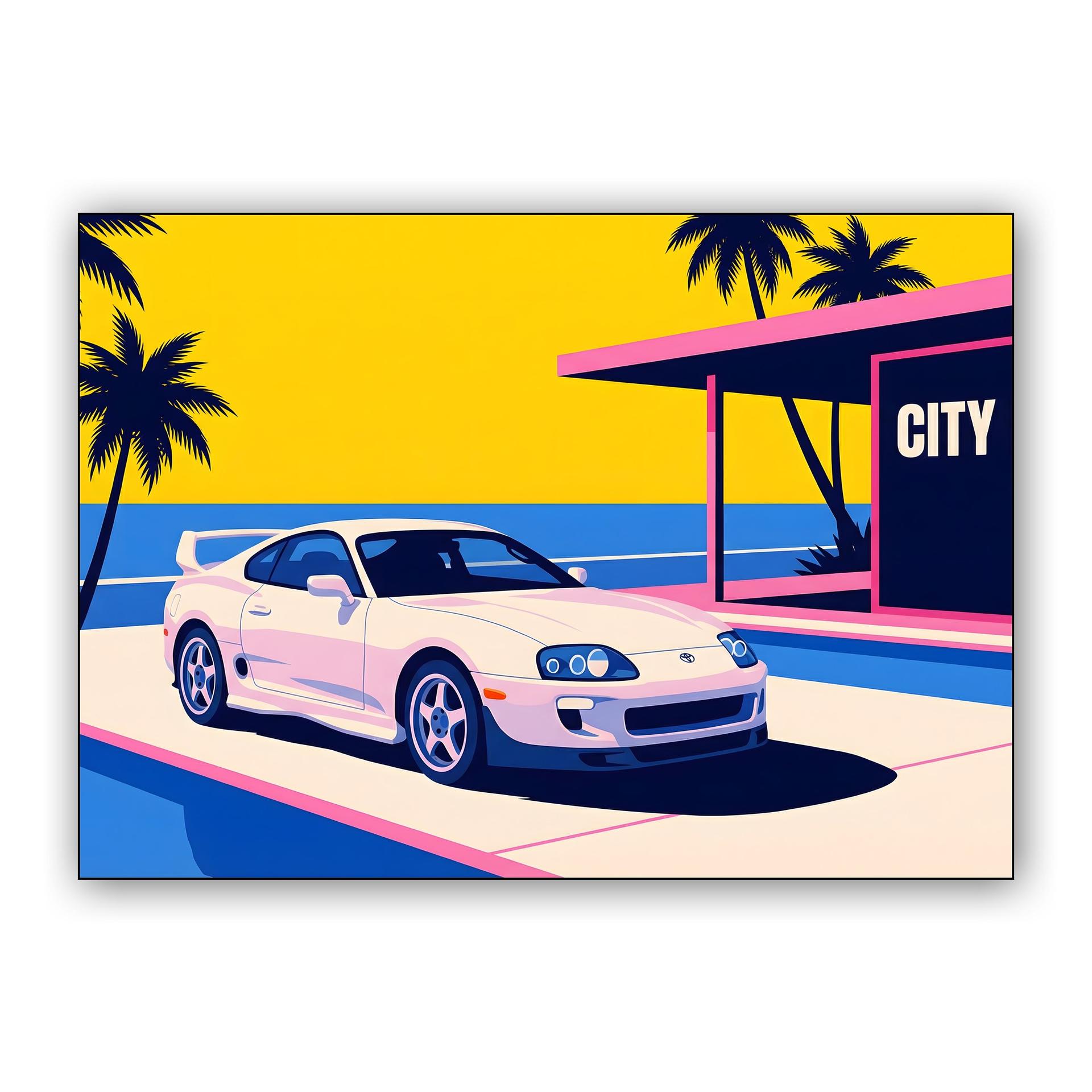 City Pop Supra: Coastal JDM Horizon