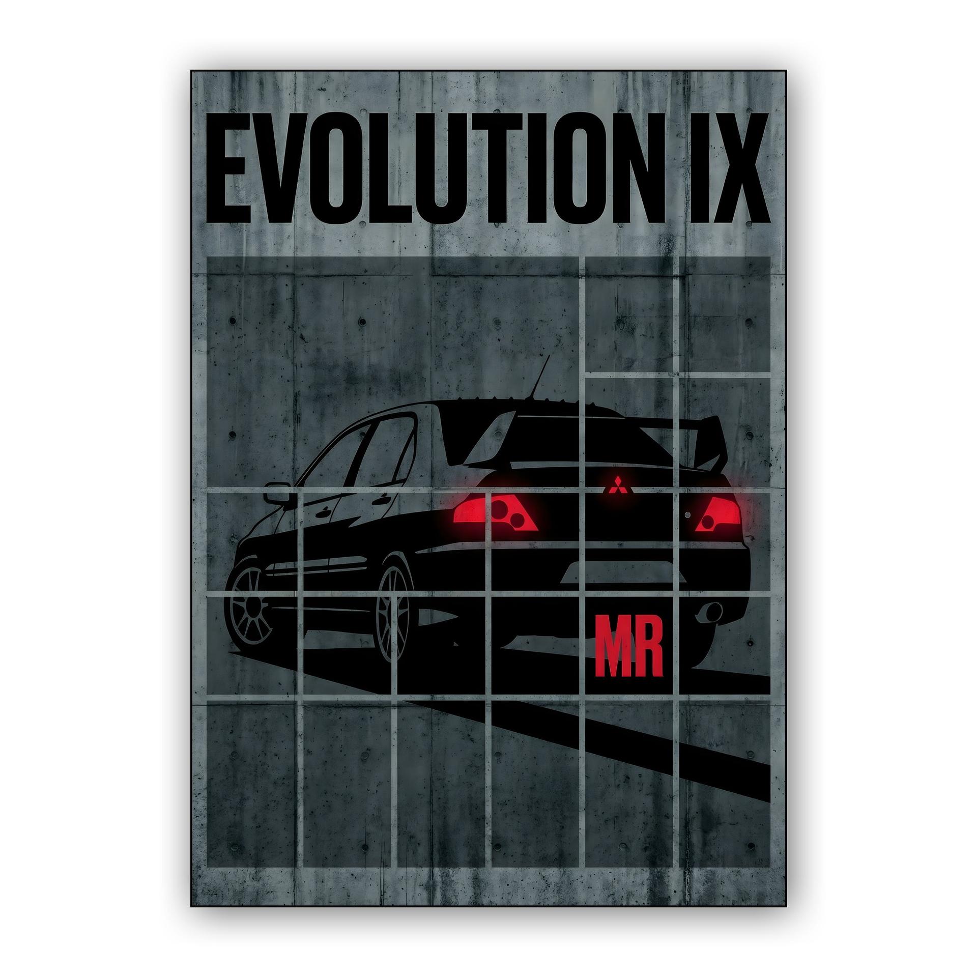 Evolution IX MR: Industrial Grid Silhouette