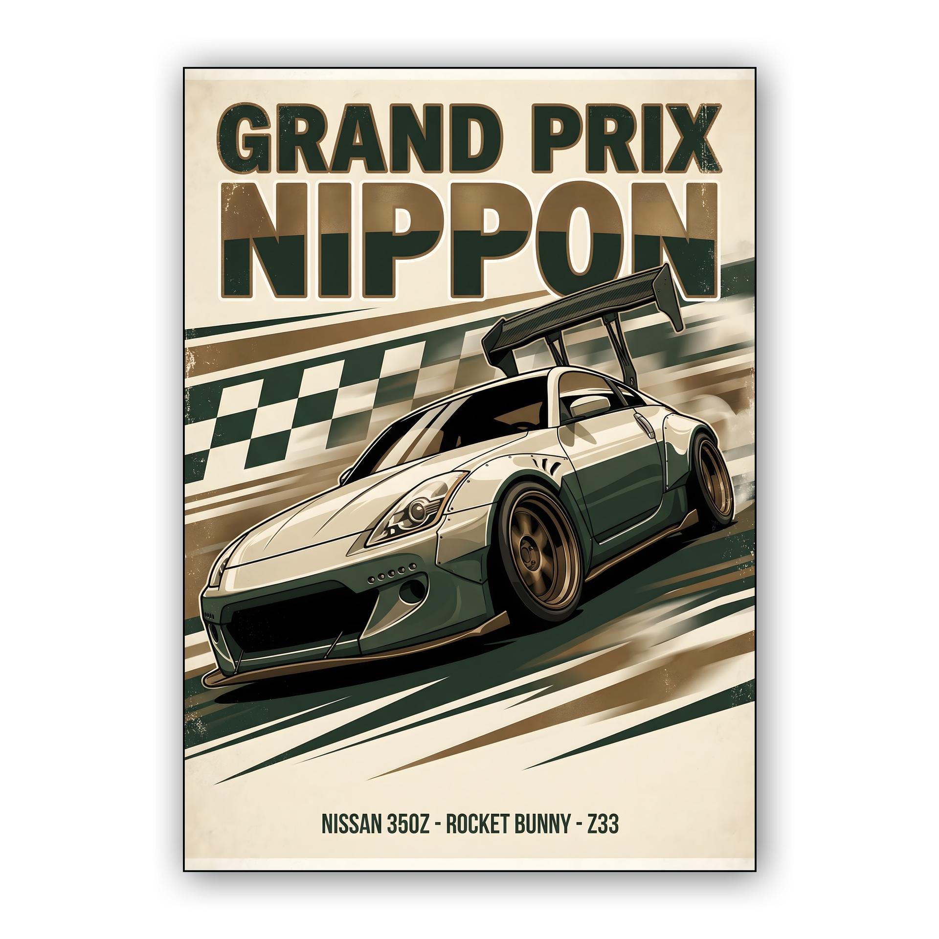 Grand Prix Nippon: Rocket Bunny Z33 Racing Poster