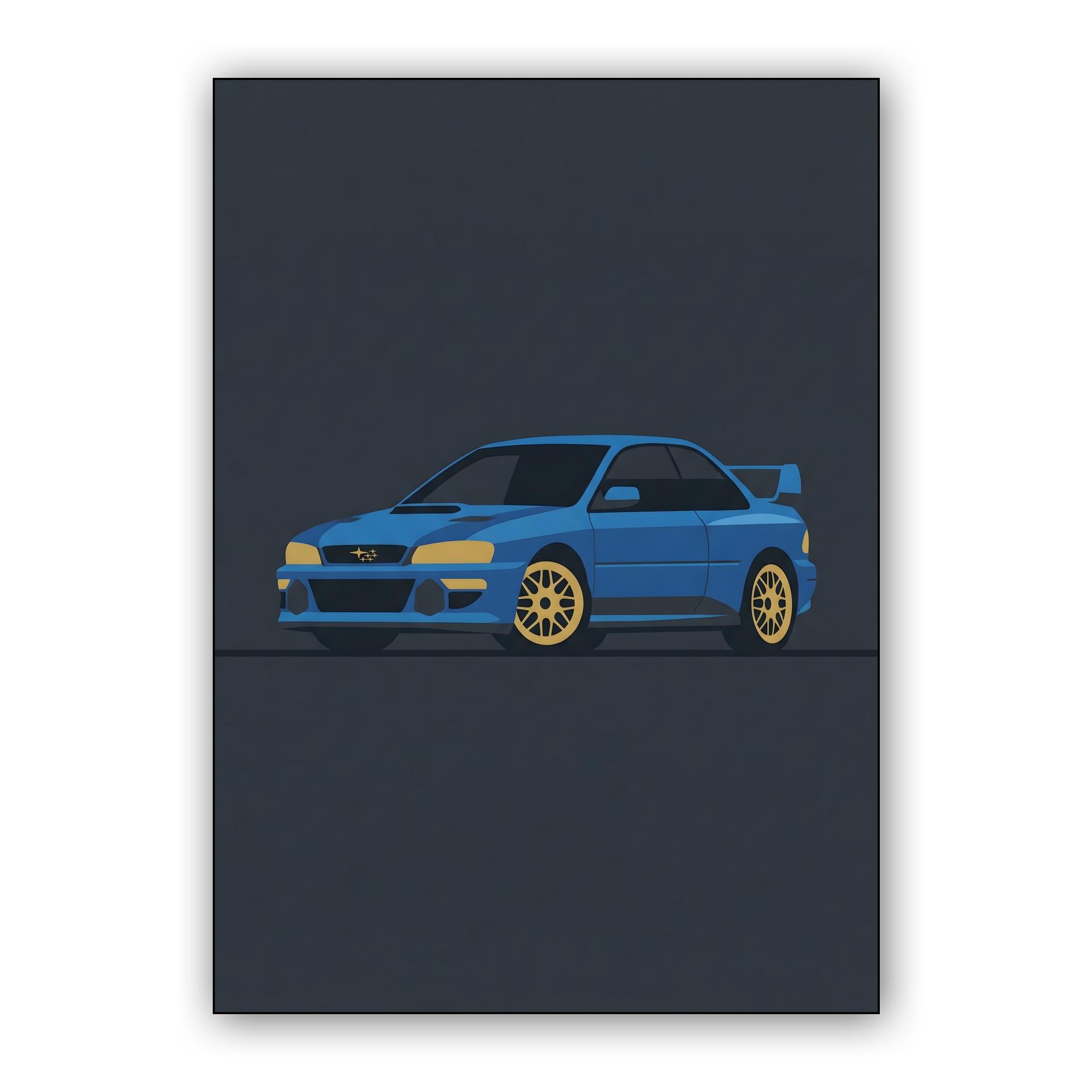 Subaru 22B STi: Minimalist Rally Icon