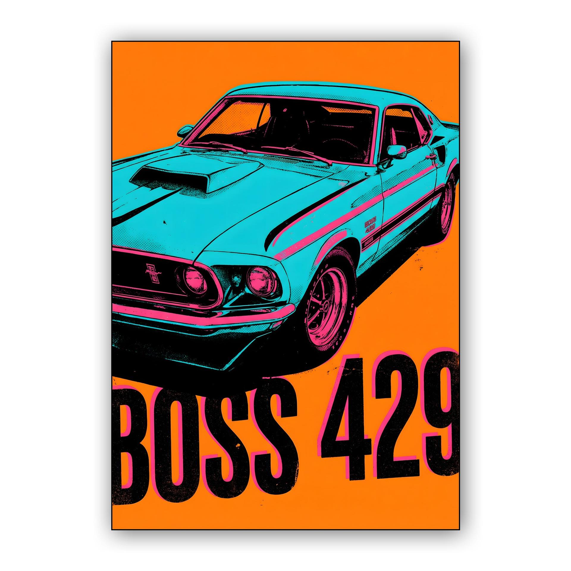 Vibrant Boss 429 Mustang Graphic