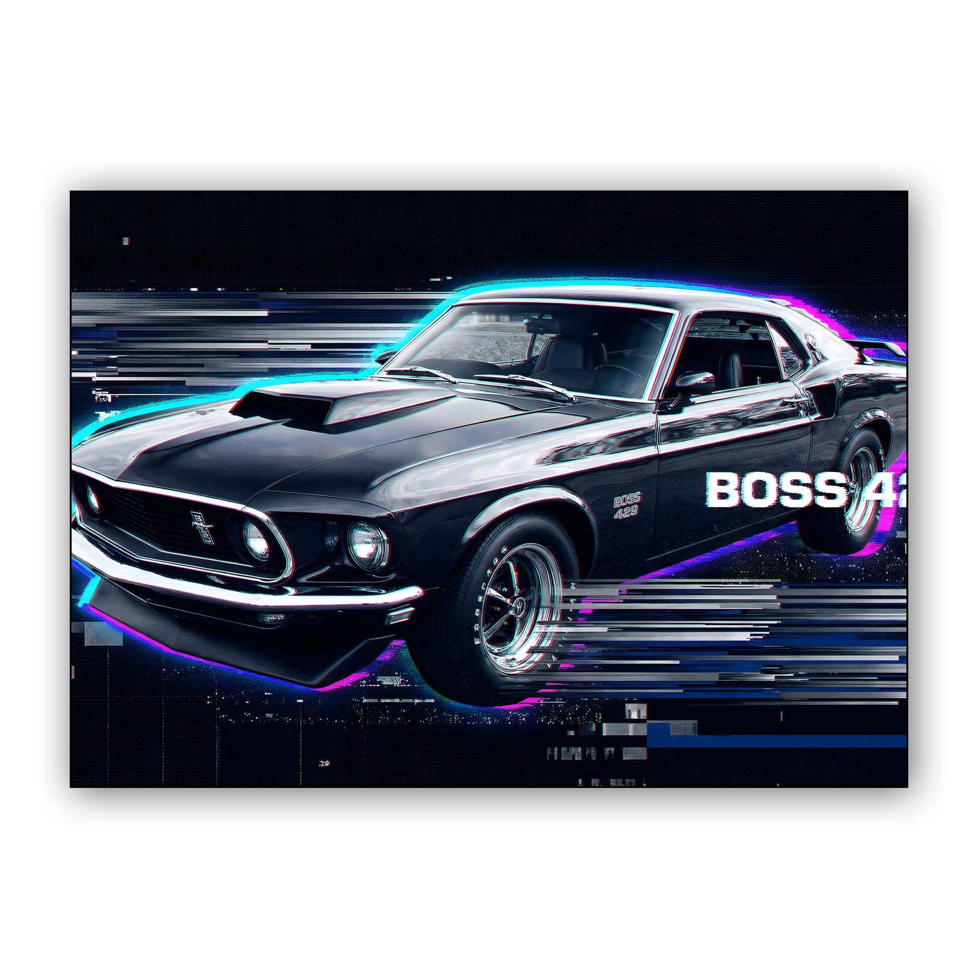 Glitch Legend: Mustang Boss 429 Neon Edit
