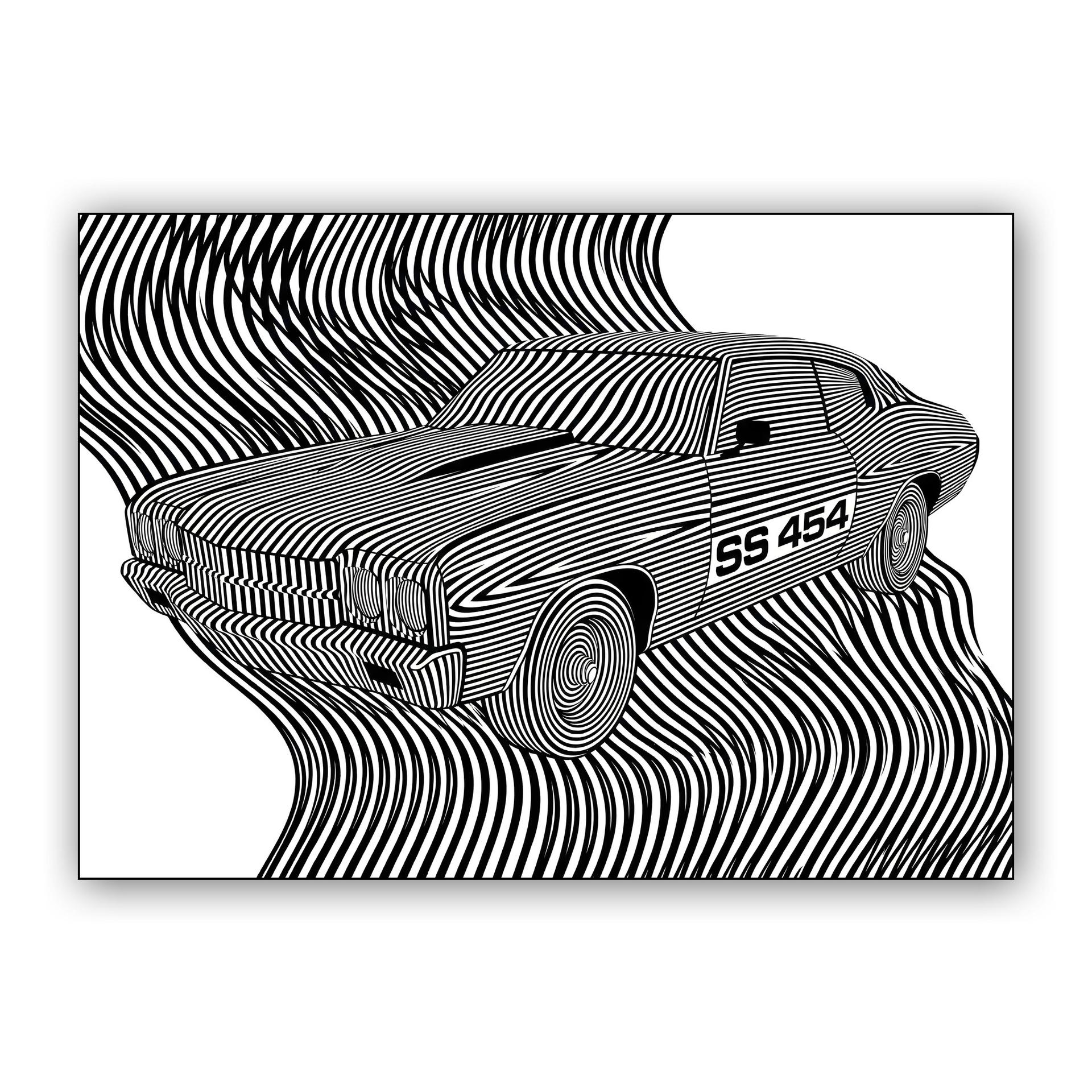 Chevelle SS 454 Optical Illusion