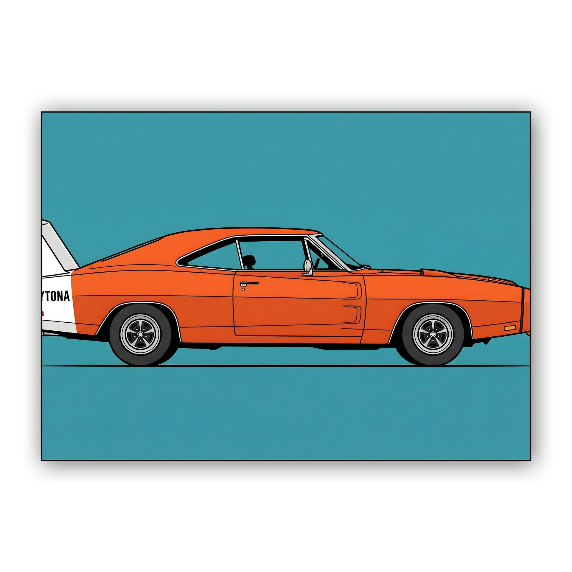 Dodge Charger Daytona: Orange Aero Legend