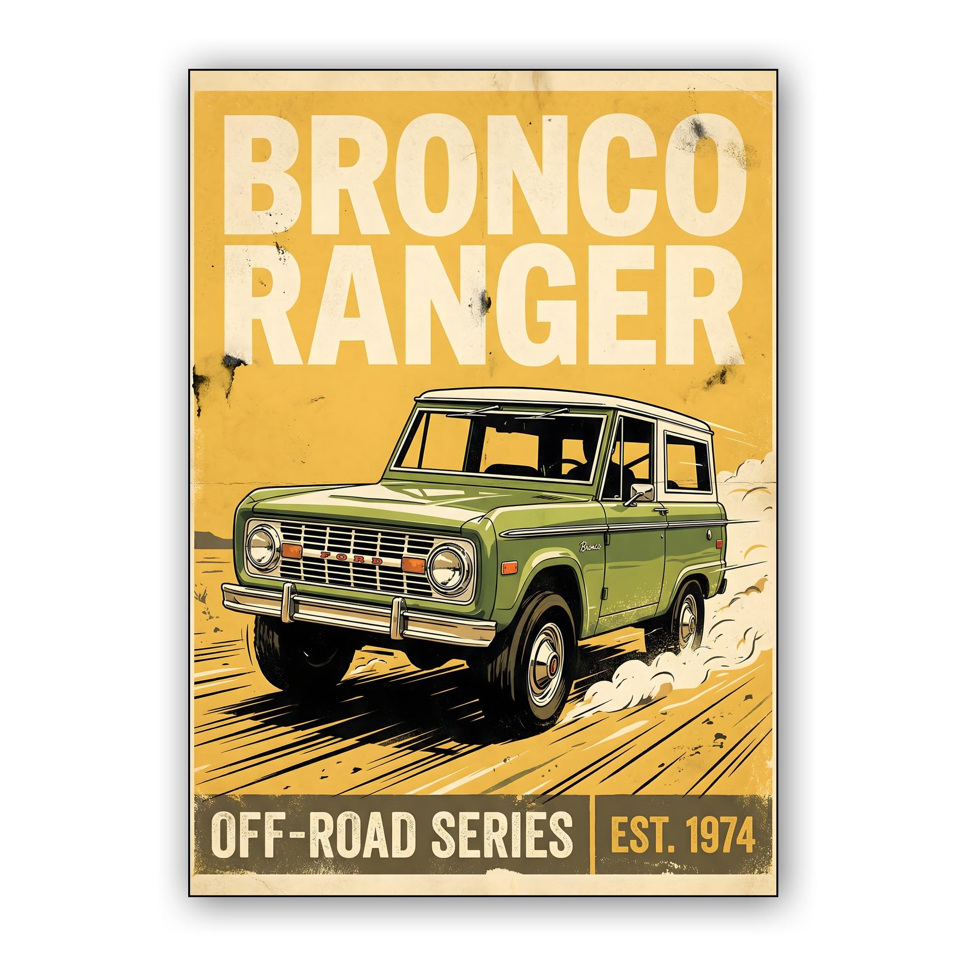 1974 Ford Bronco Ranger Off-Road Poster
