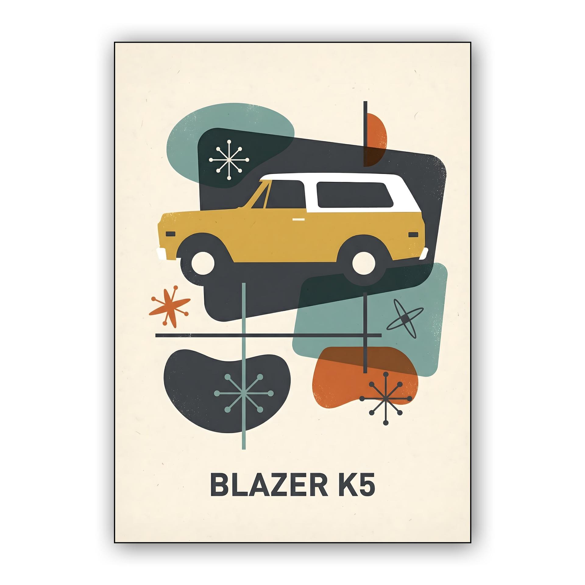K5 Blazer Mid-Century Modern Abstract
