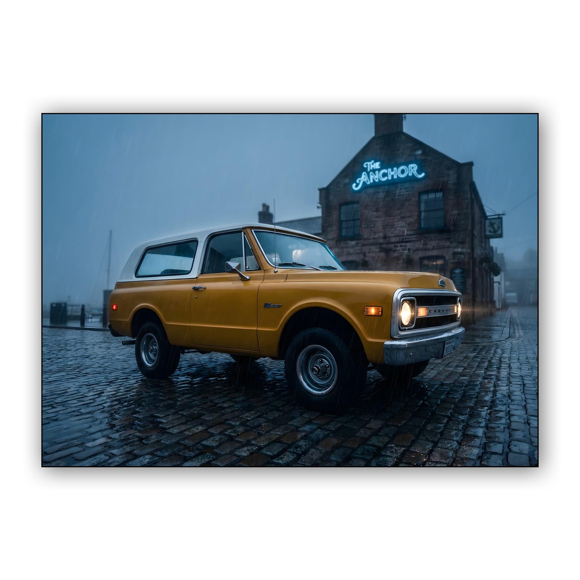 The Anchor: 1970 Chevrolet K5 Blazer in the Rain