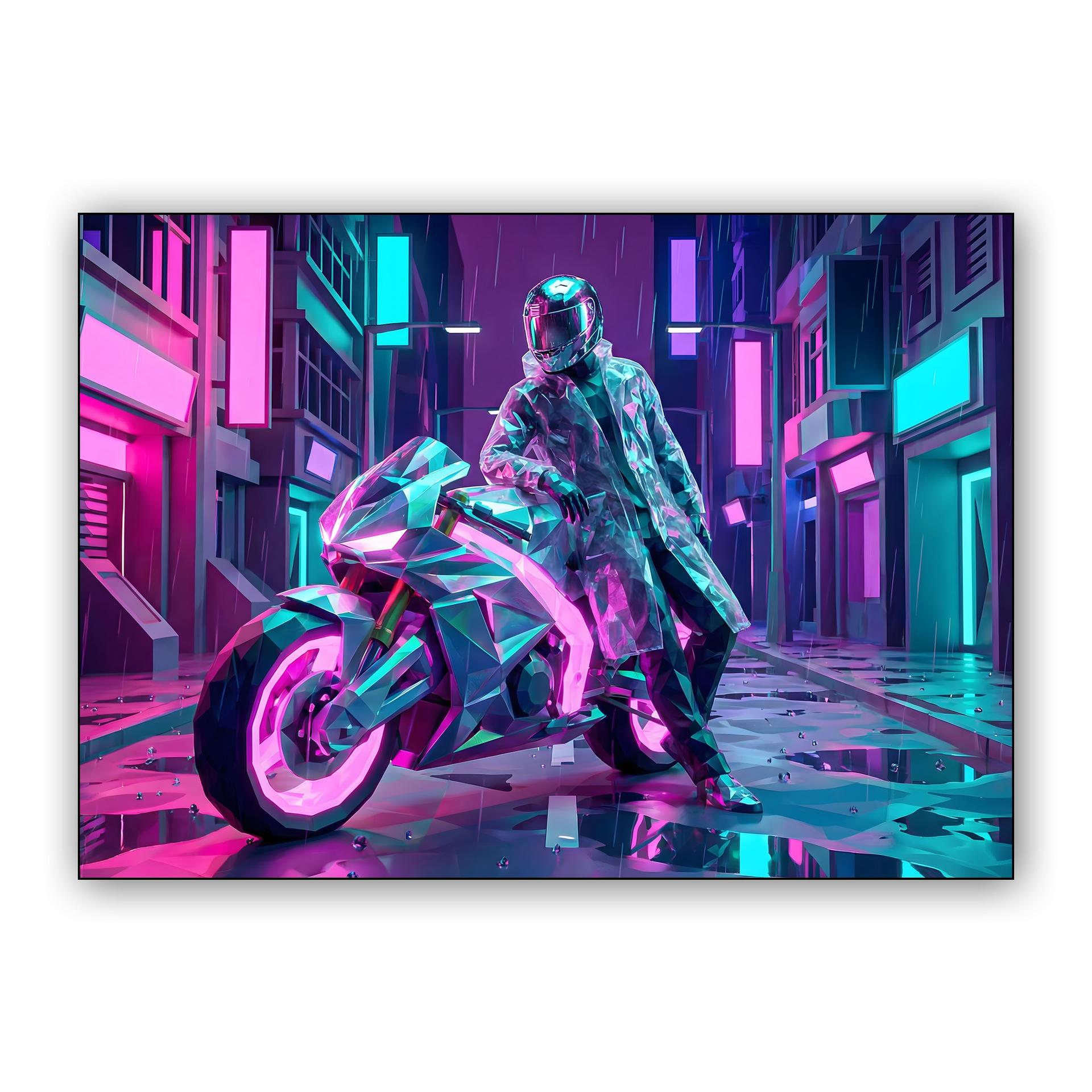 Crystalline Neon Rider