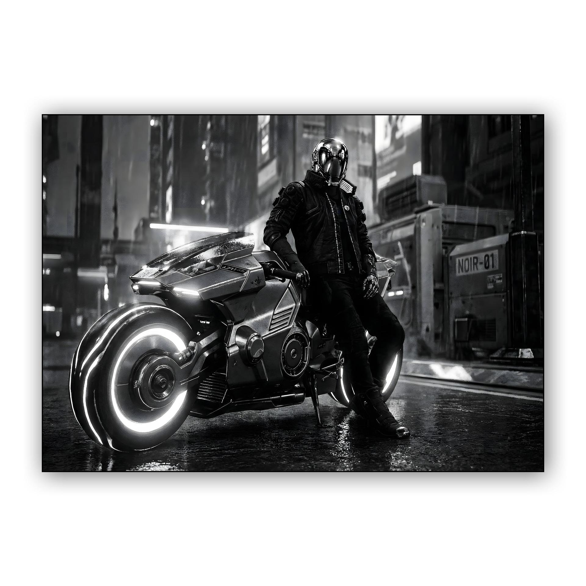 Noir-01 Cyberpunk Biker