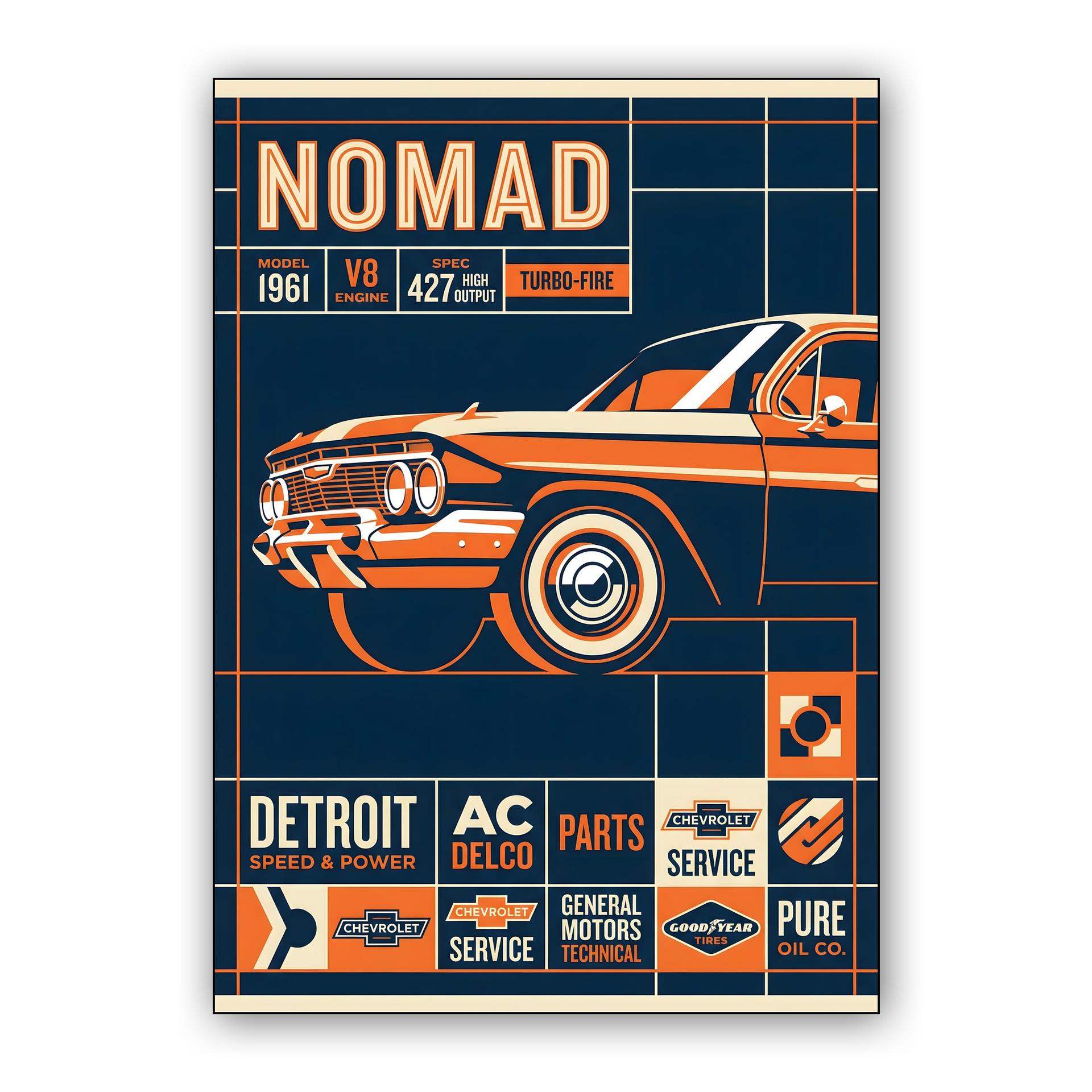 1961 Nomad Technical Spec Poster