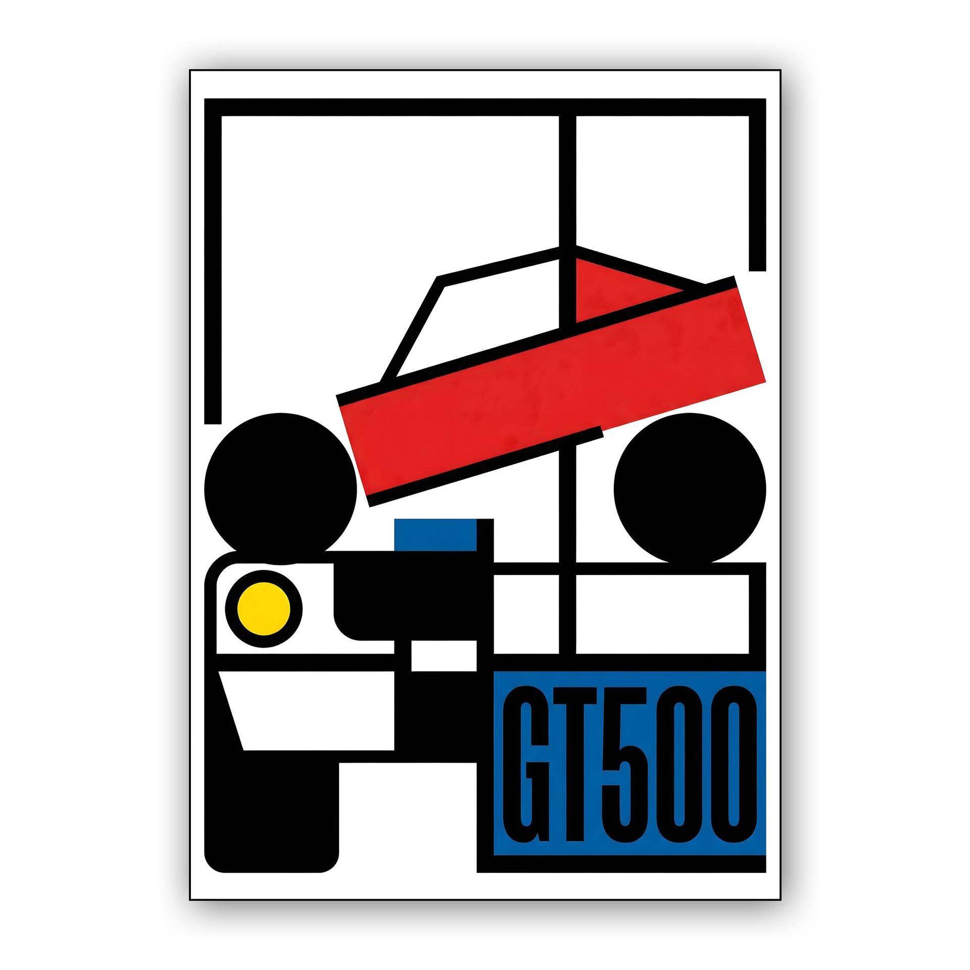 Shelby GT500: Bauhaus Modernist Abstract