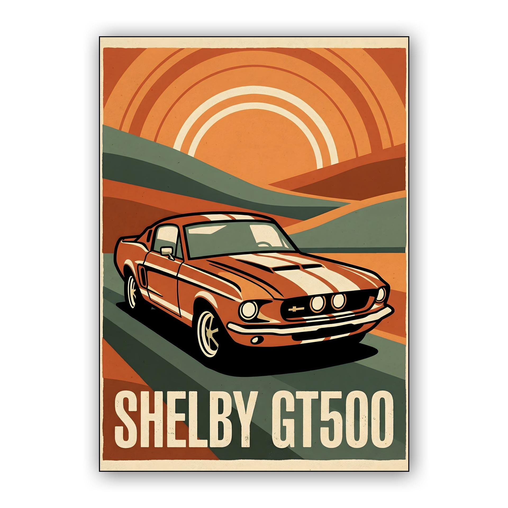 Shelby GT500 Retro Sunset Drive