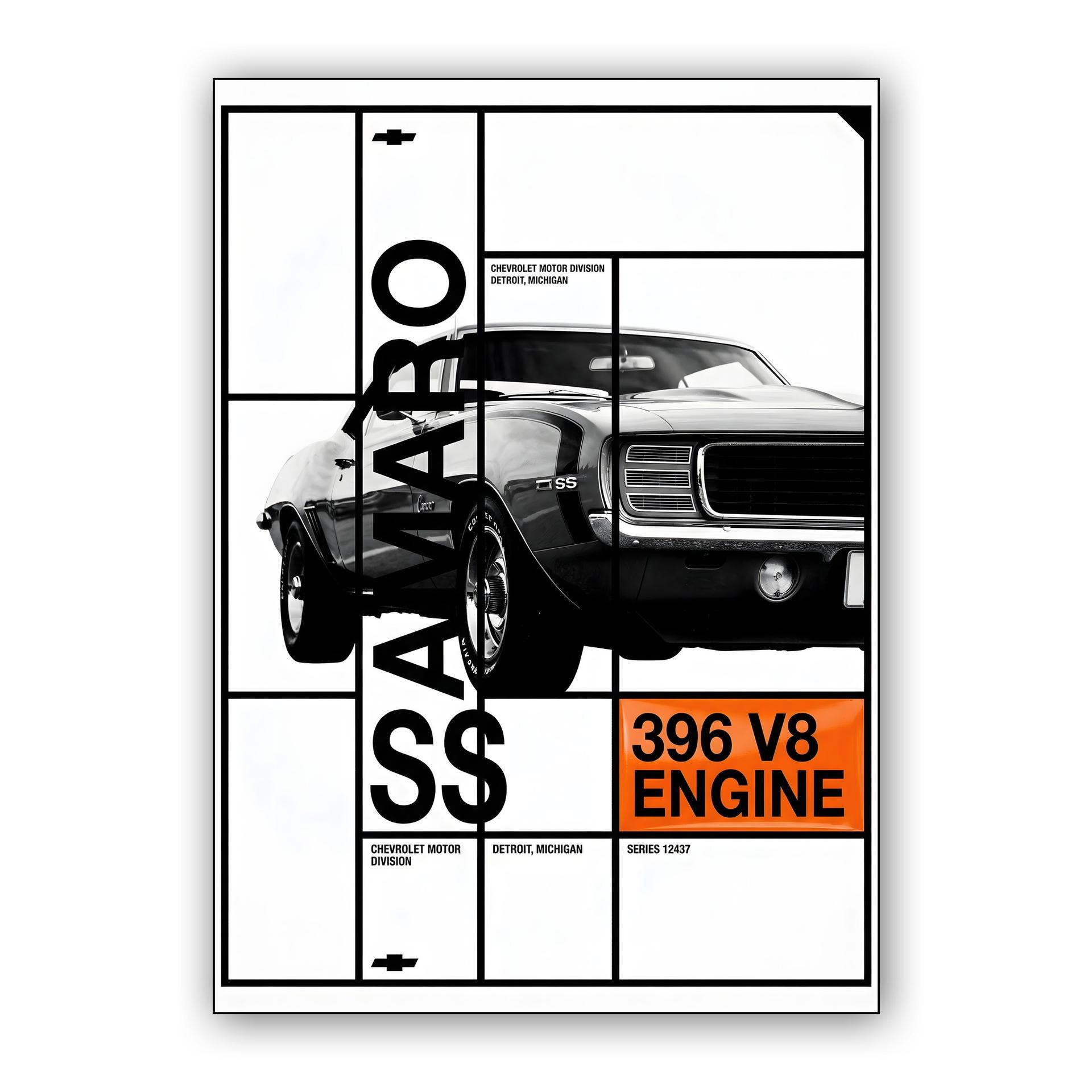 Camaro SS 396 V8 Grid Study