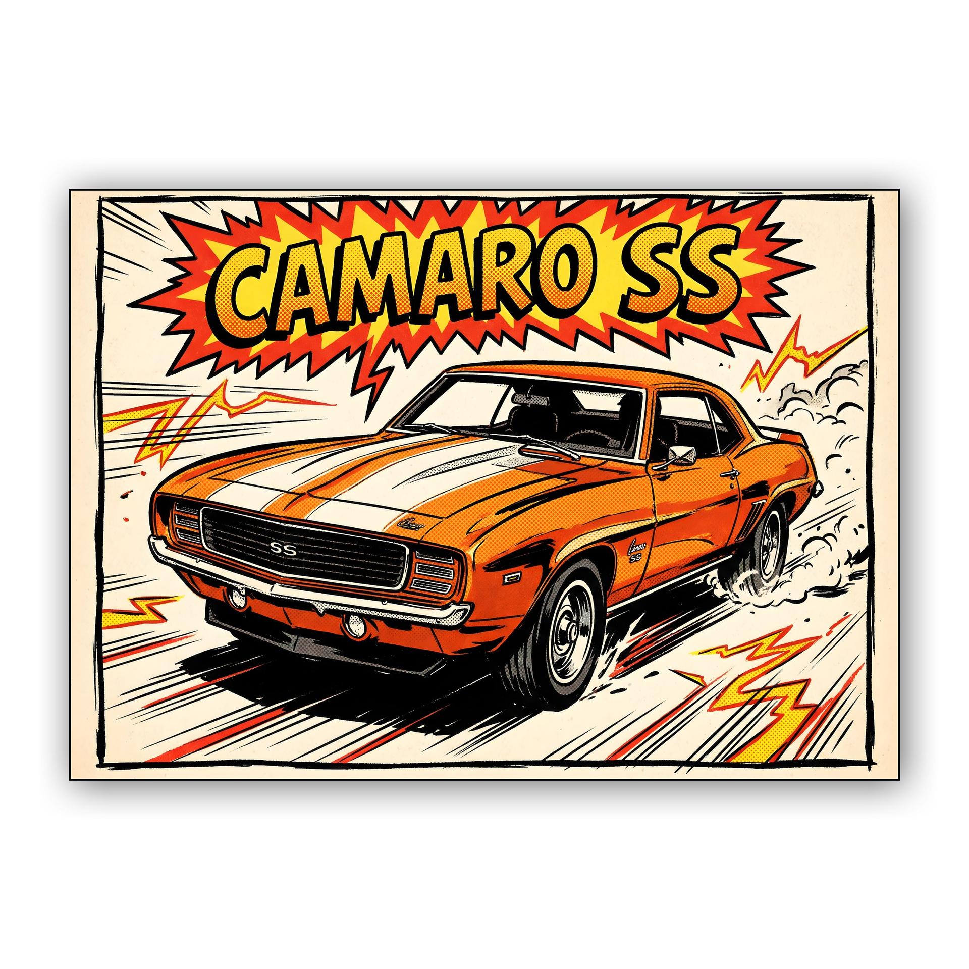 Camaro SS Comic Book Action Blast