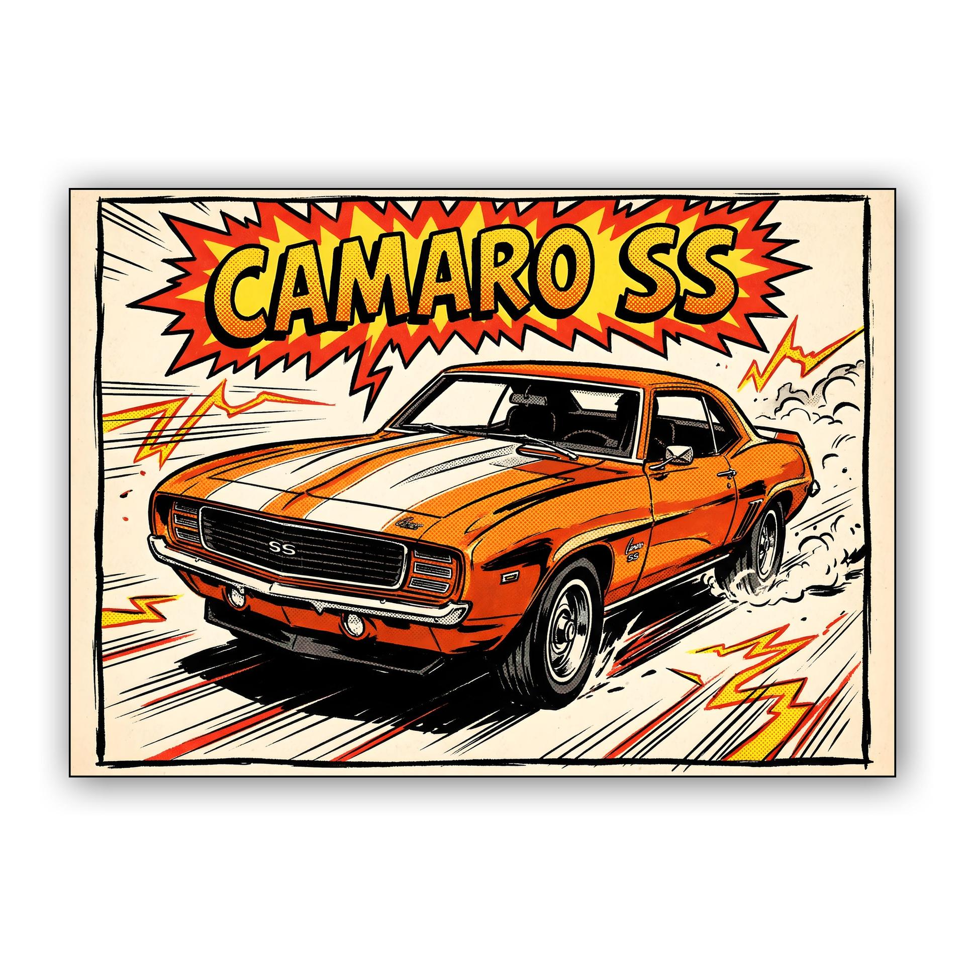 Camaro SS Comic Explosion
