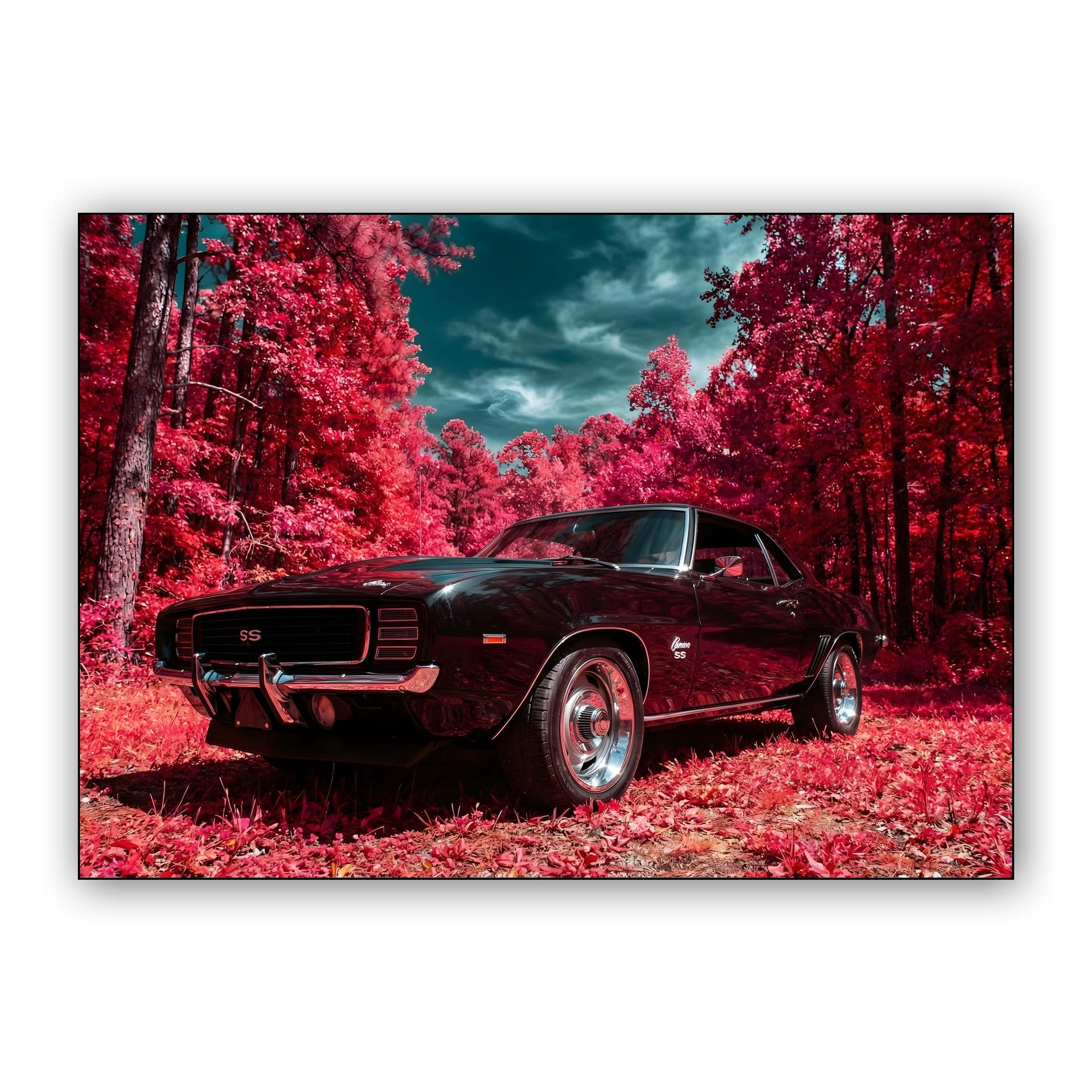 Infrared Muscle: 1969 Camaro SS in Crimson Forest