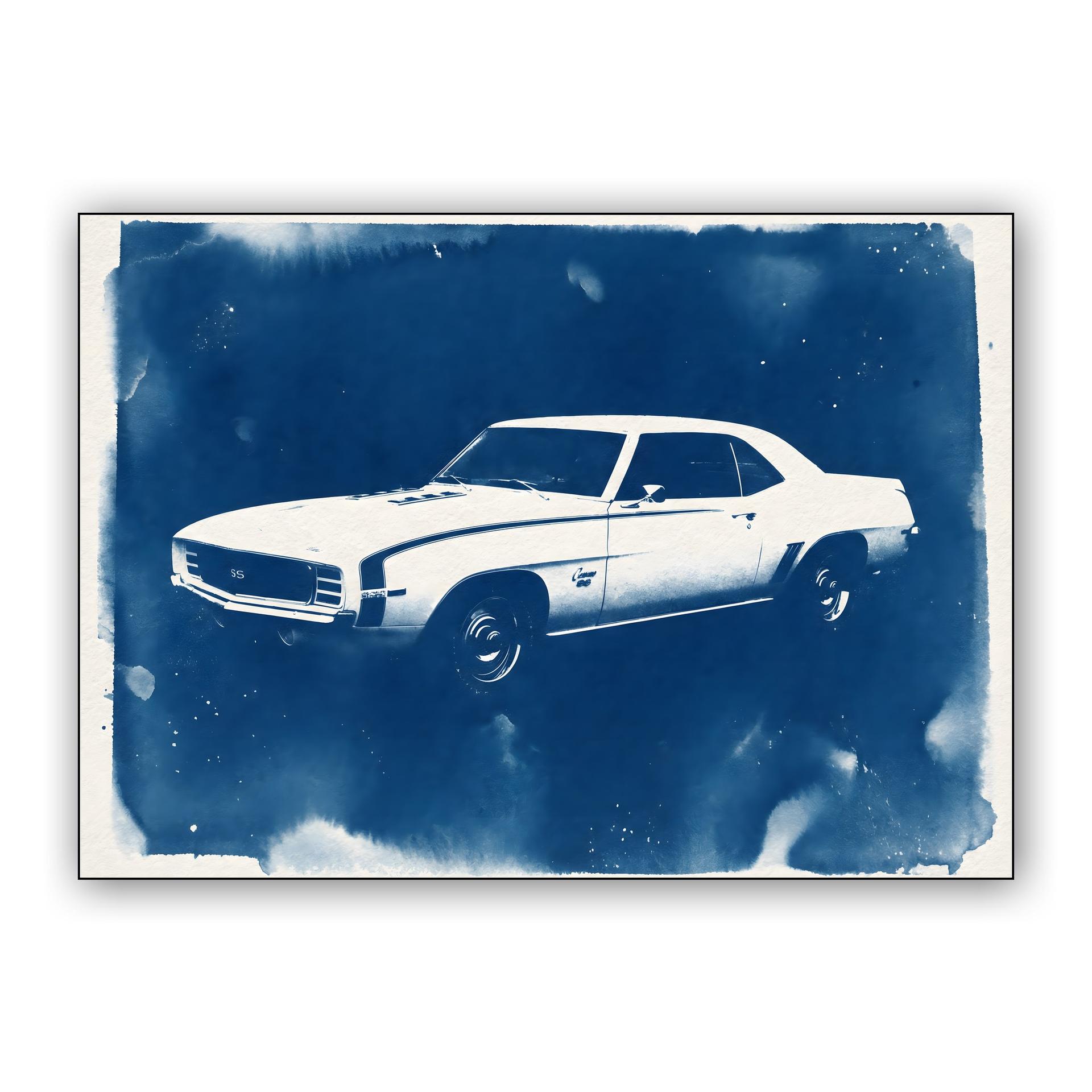 Camaro SS Indigo Cyanotype Study