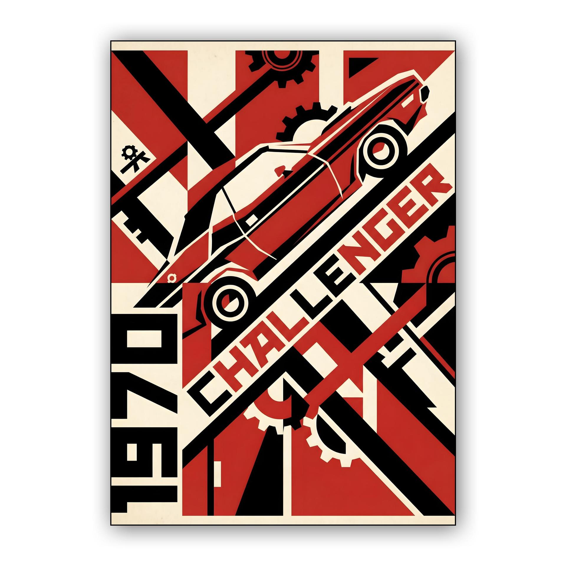 1970 Challenger Constructivist Graphic