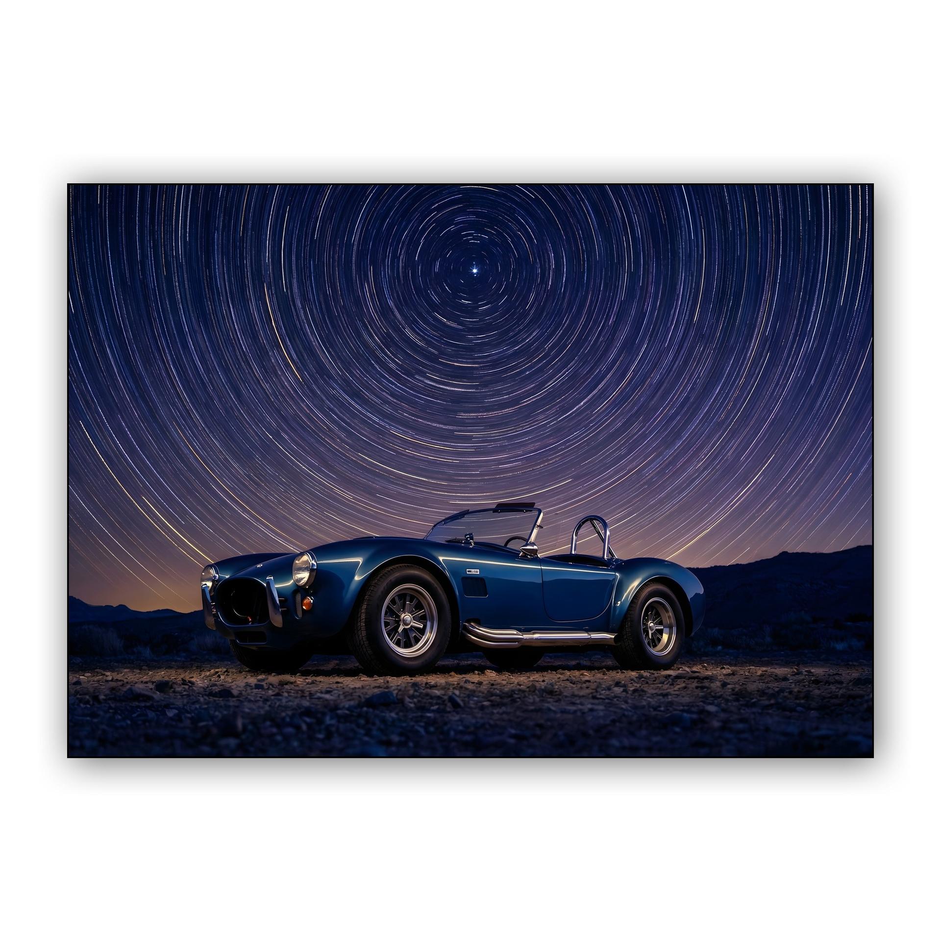 Shelby Cobra Under the Star Trails