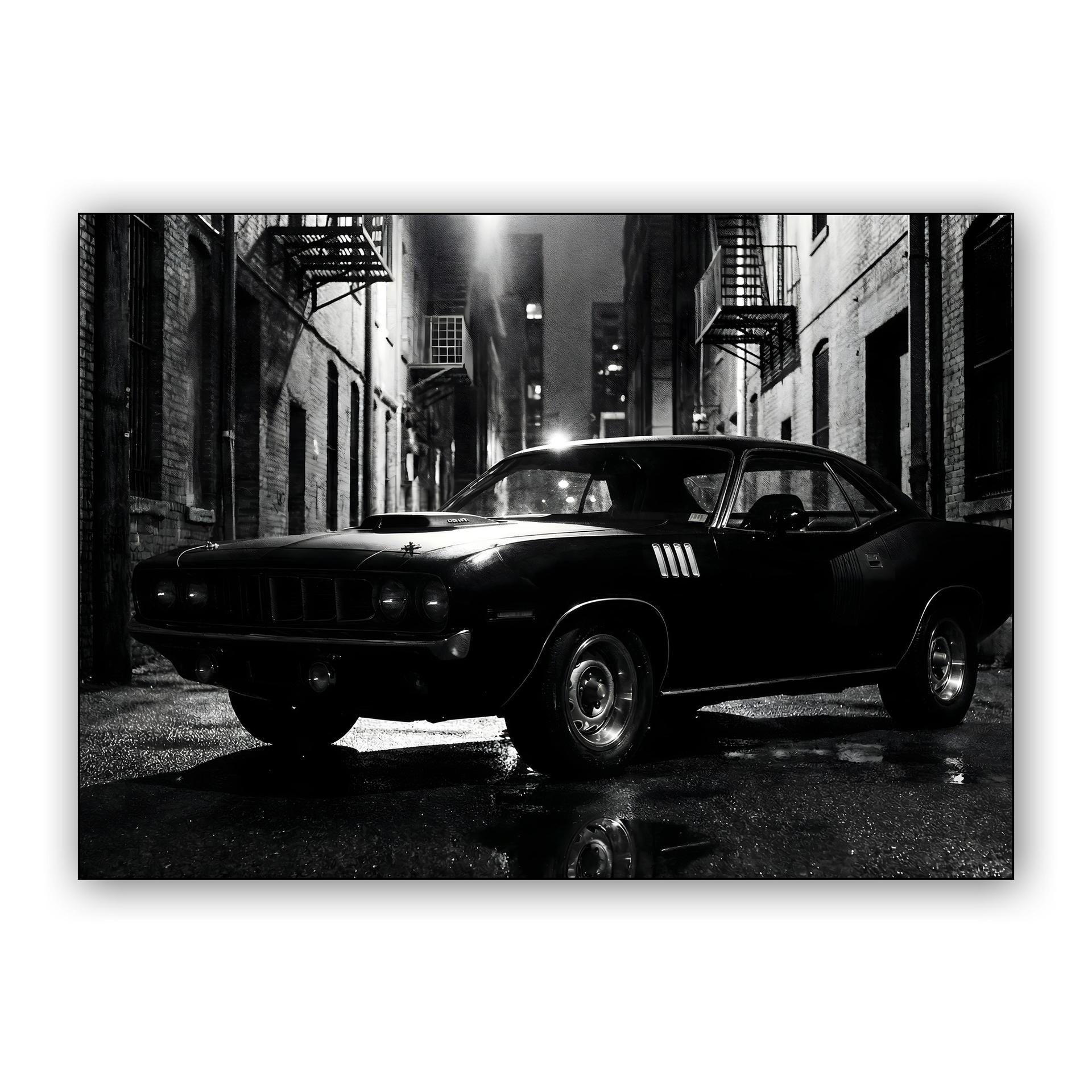 Midnight Alley: '71 Hemi Cuda Noir