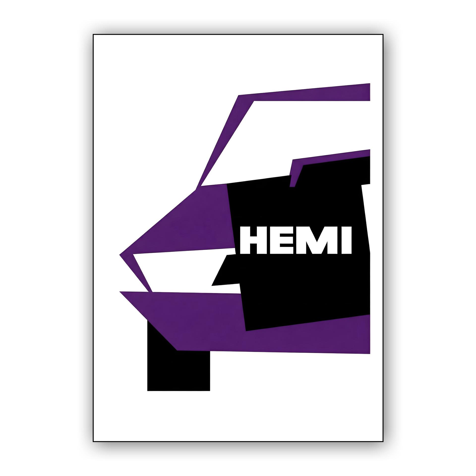 Hemi 'Cuda: Geometric Modernist Silhouette