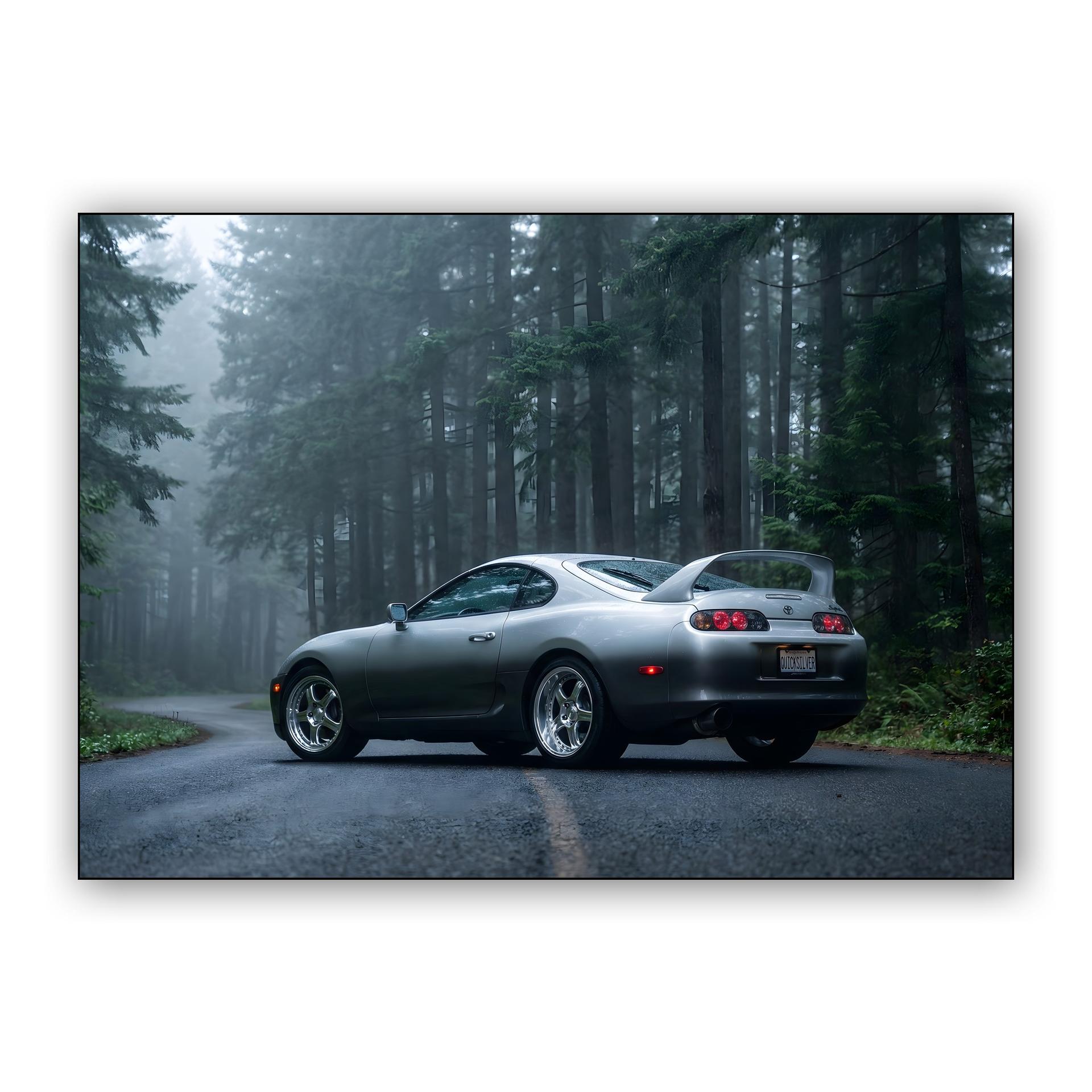 Toyota Supra A80: Misty Forest Run