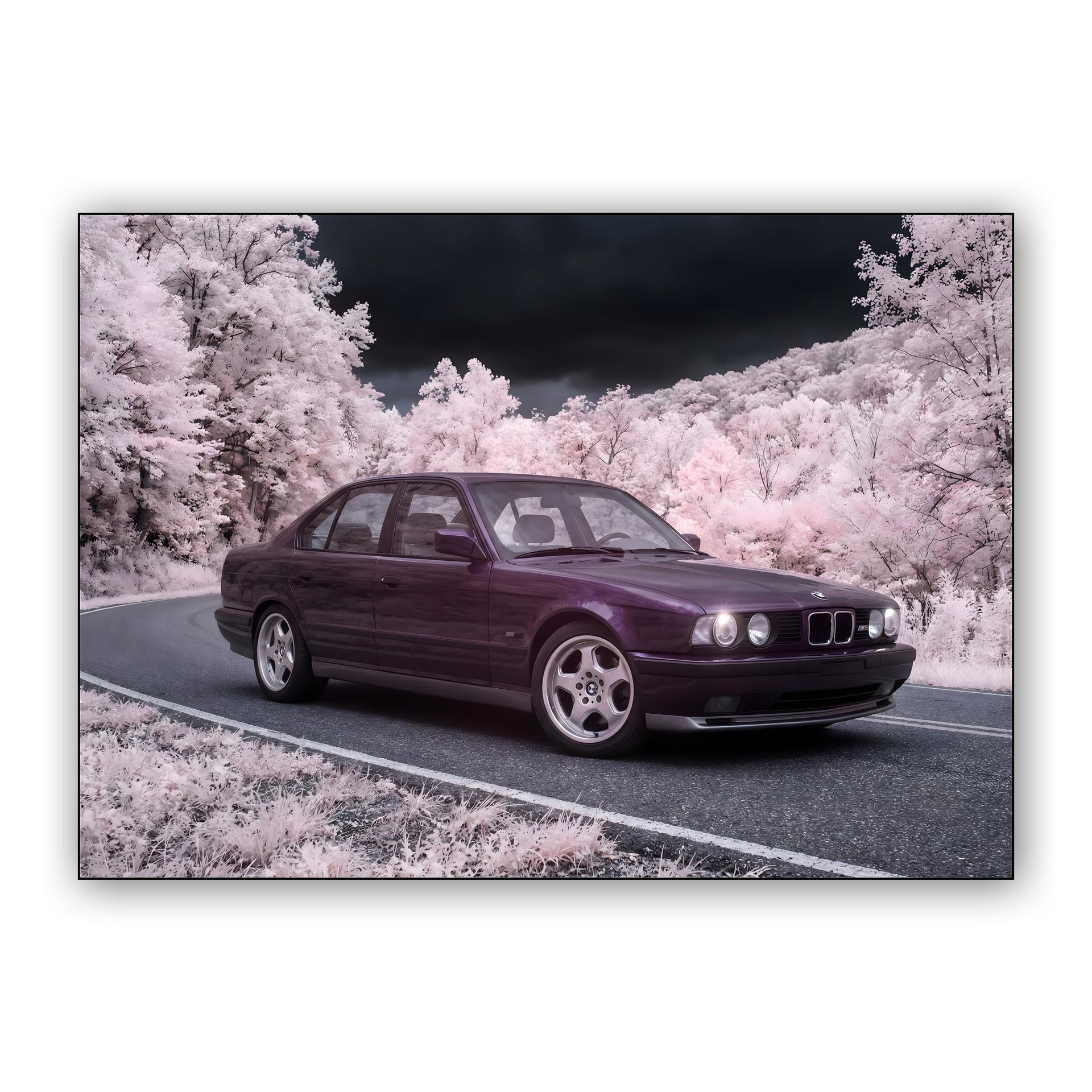 BMW E34 M5: Infrared Forest Dreamscape