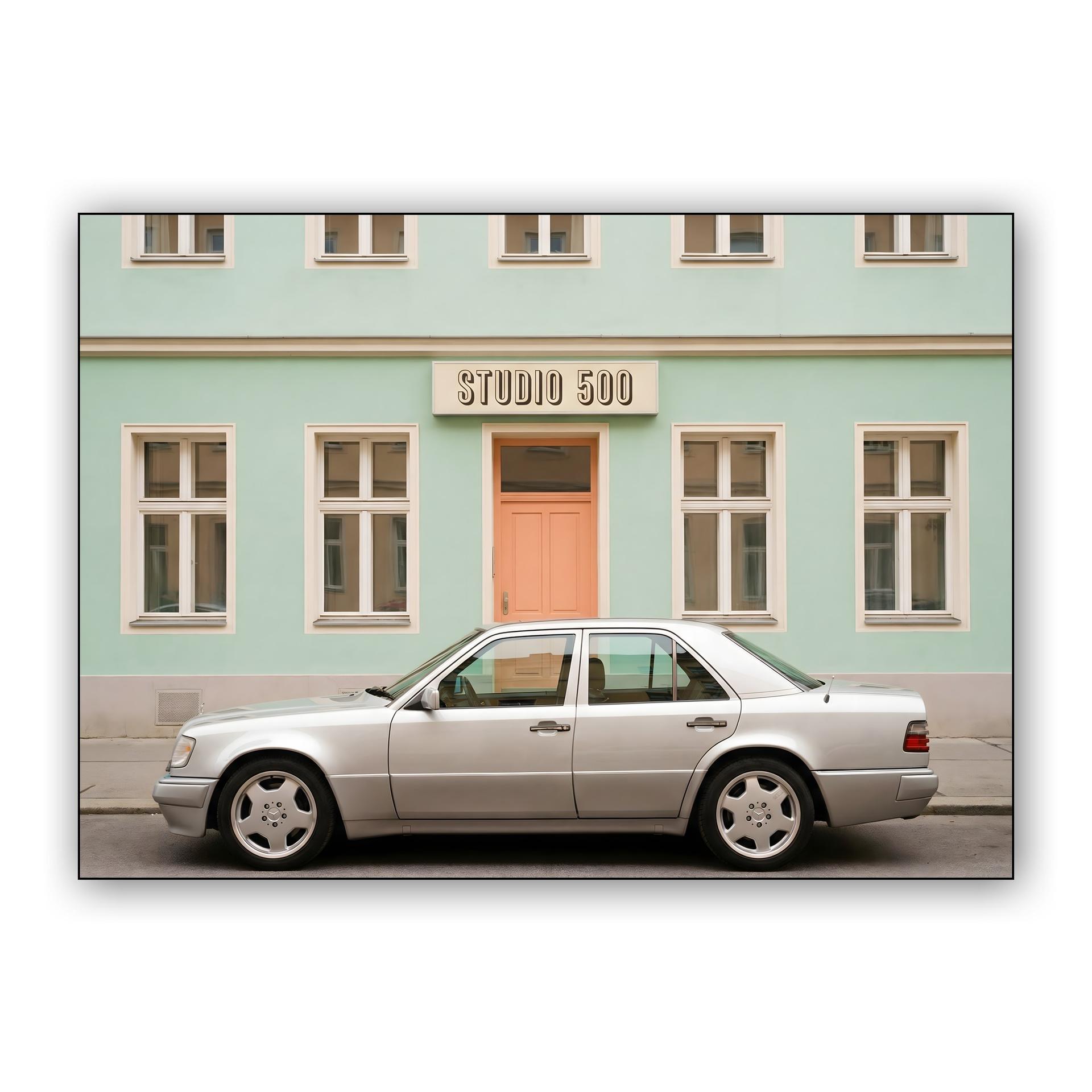 Mercedes-Benz 500E: Studio 500 Pastel Symmetry