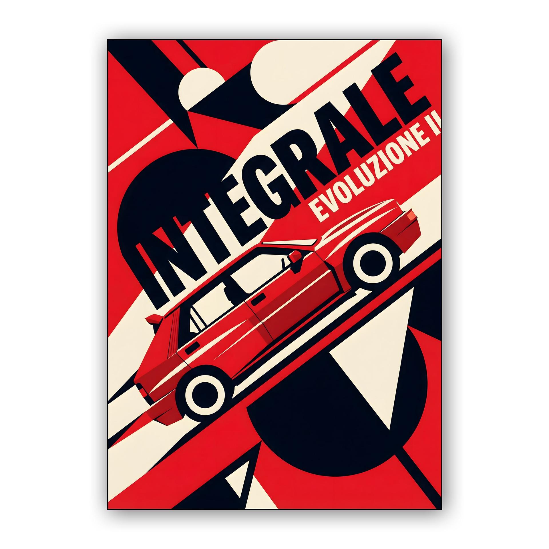 Lancia Integrale: Evoluzione II Constructivist Poster