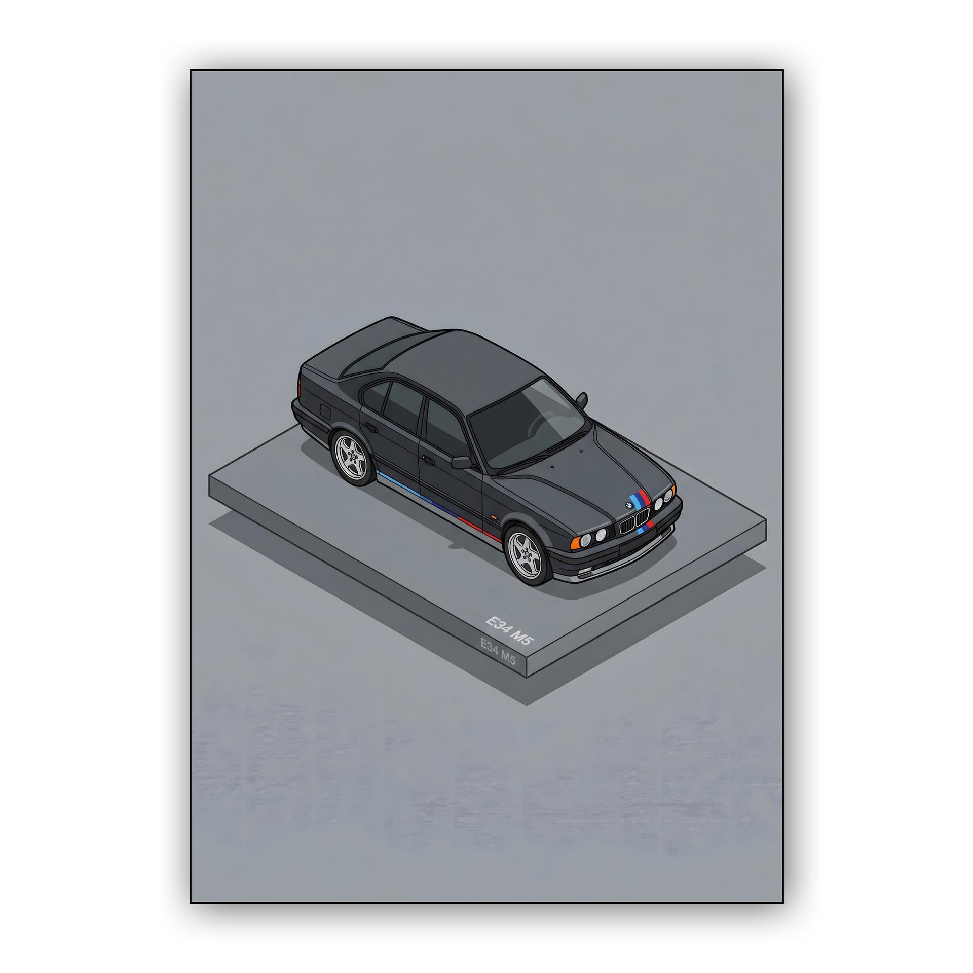 BMW M5 E34: Isometric Display