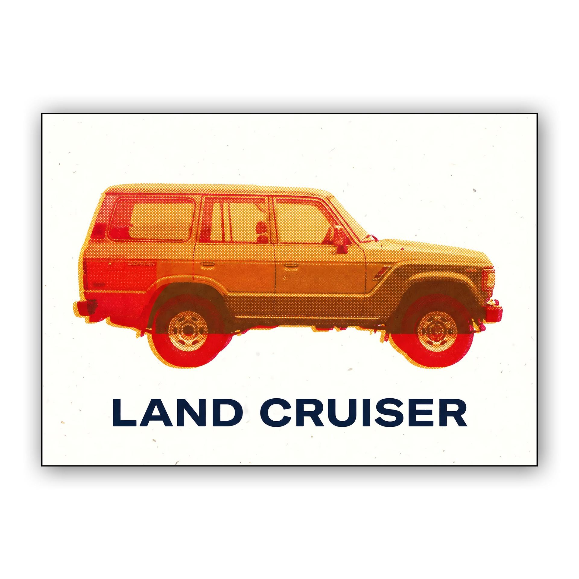 Toyota Land Cruiser 60 Series Halftone Art