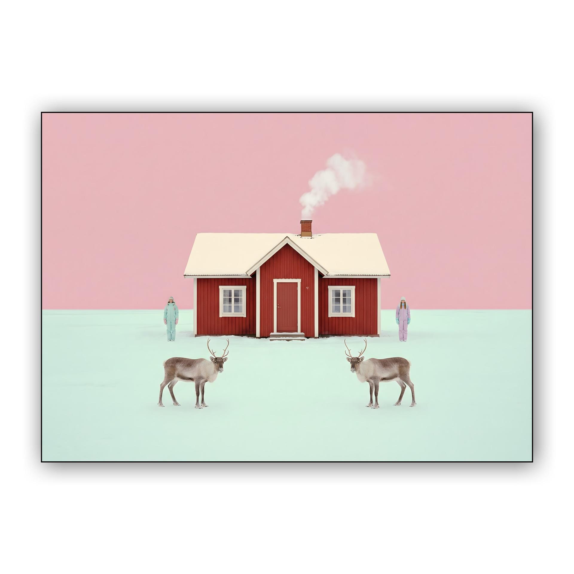 Pink Arctic Silence: A Nordic Winter Dream