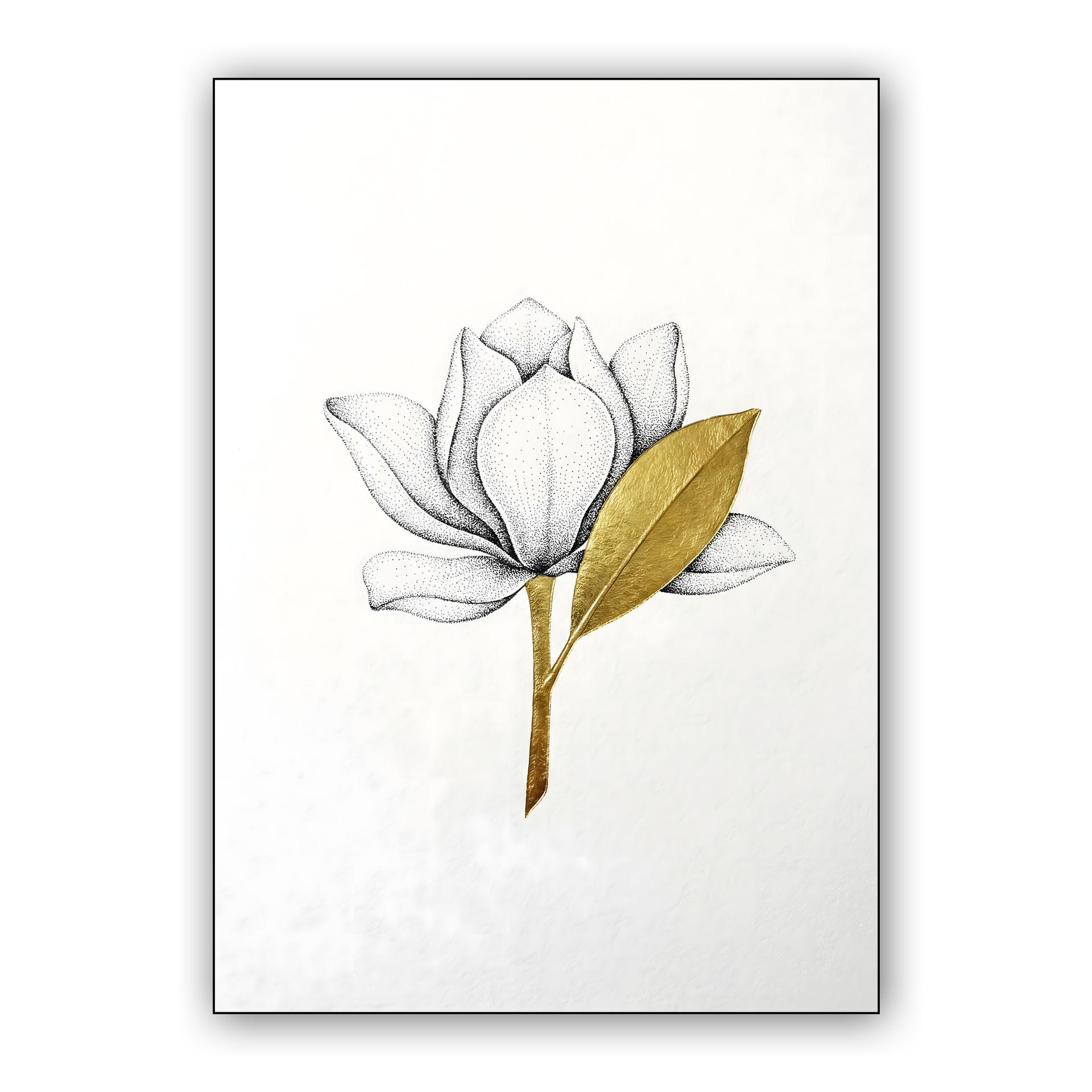 Gilded Magnolia Bloom