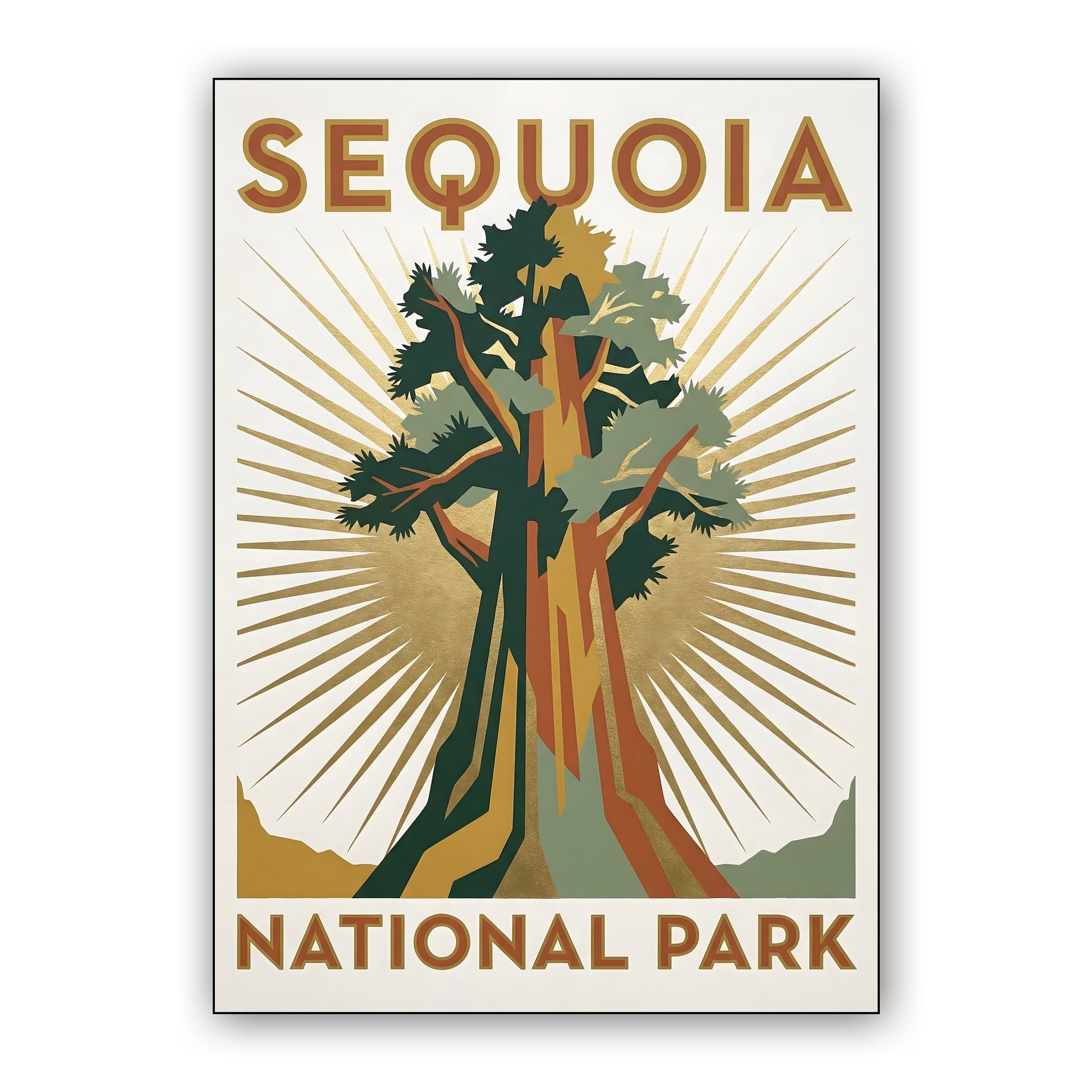 Sequoia National Park Vintage Poster