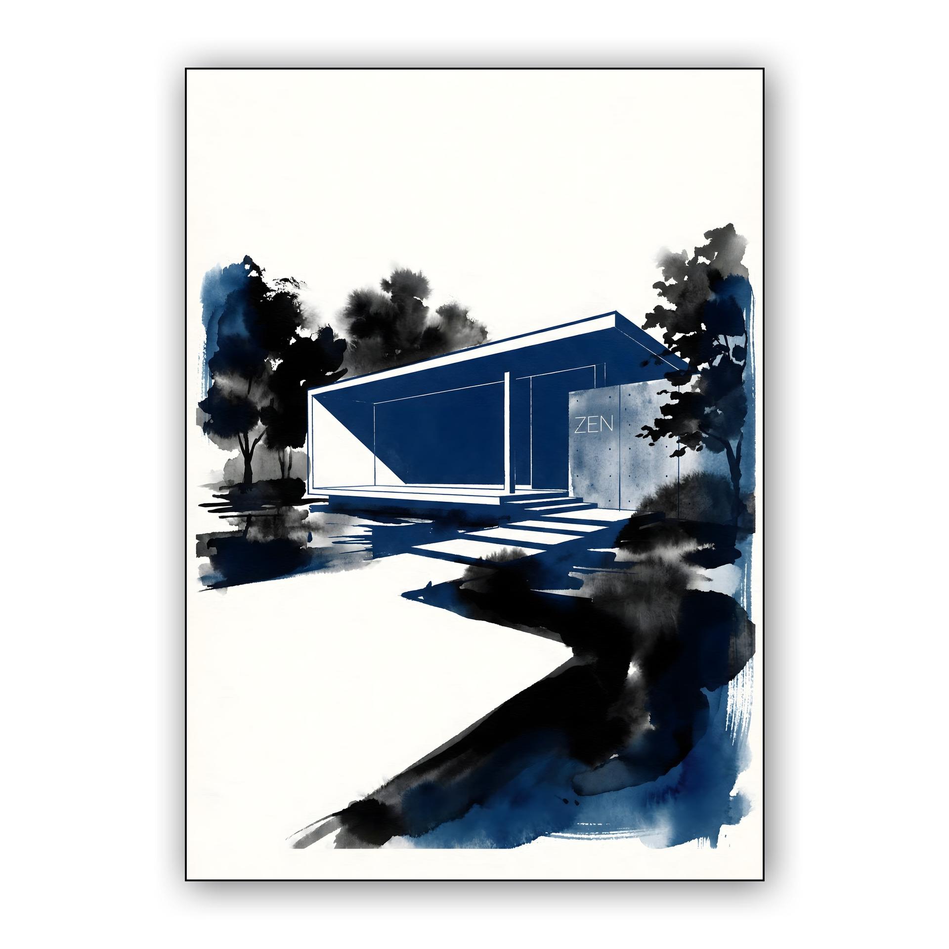 Zen Architecture: The Blue Ink Retreat
