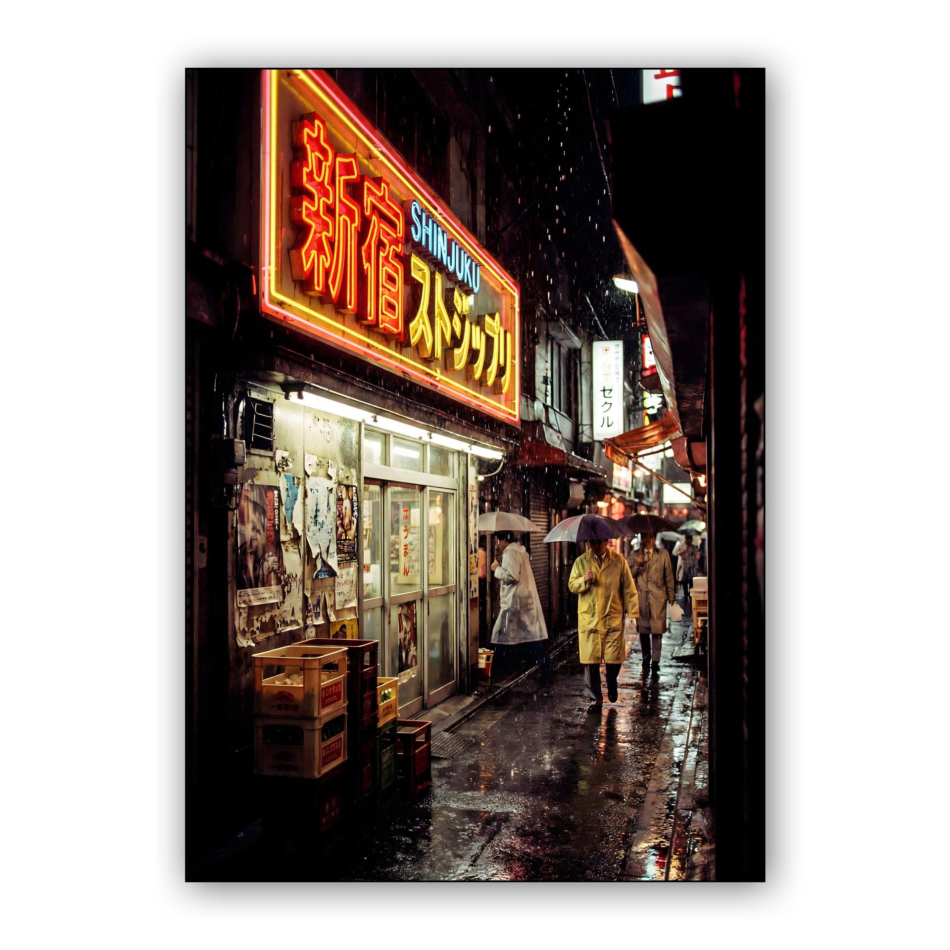 Rainy Shinjuku Glow