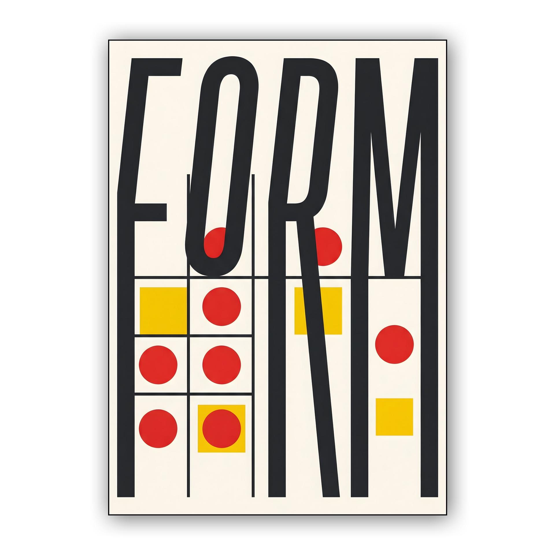 Form: A Bauhaus Typography Study