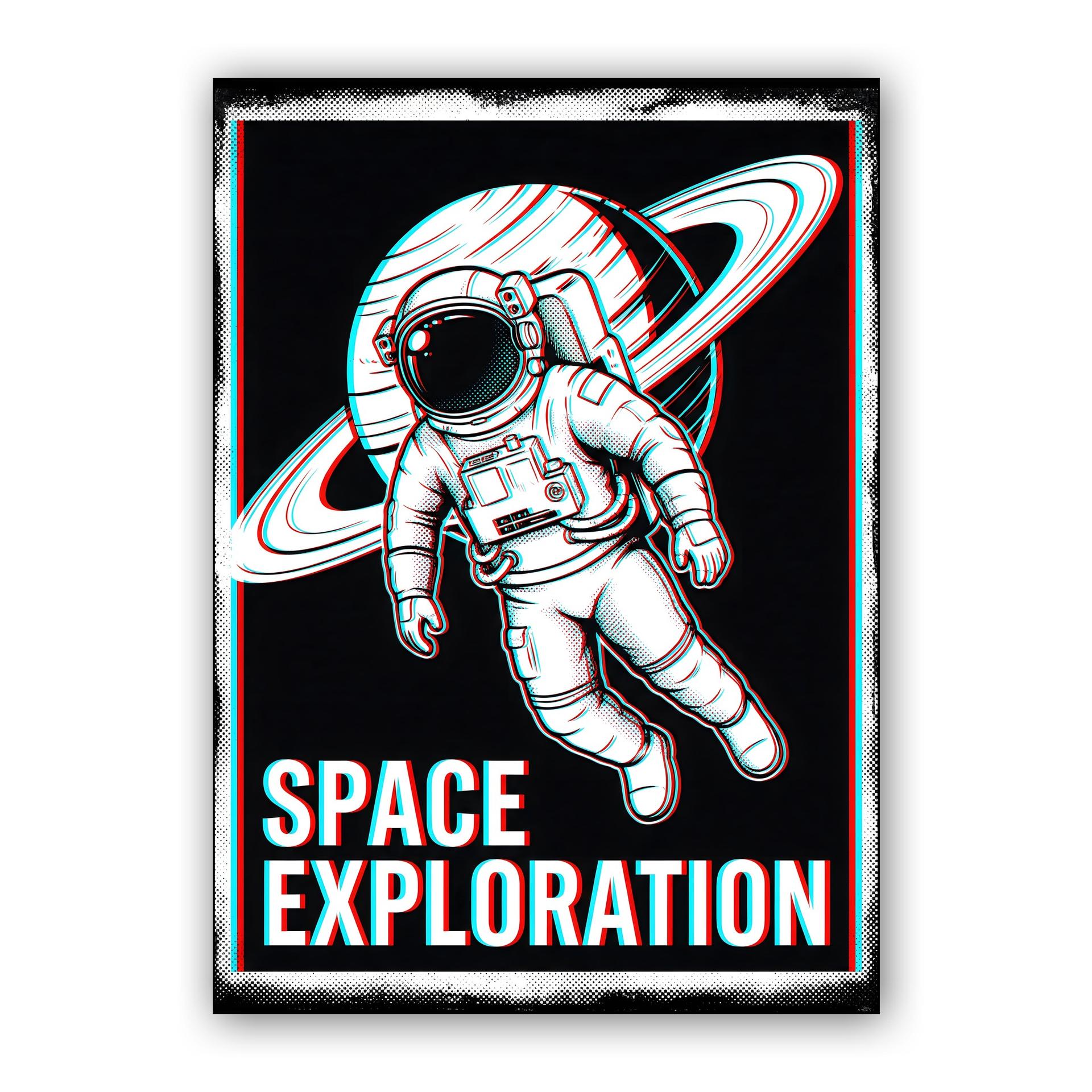 Space Exploration: The Anaglyph Astronaut