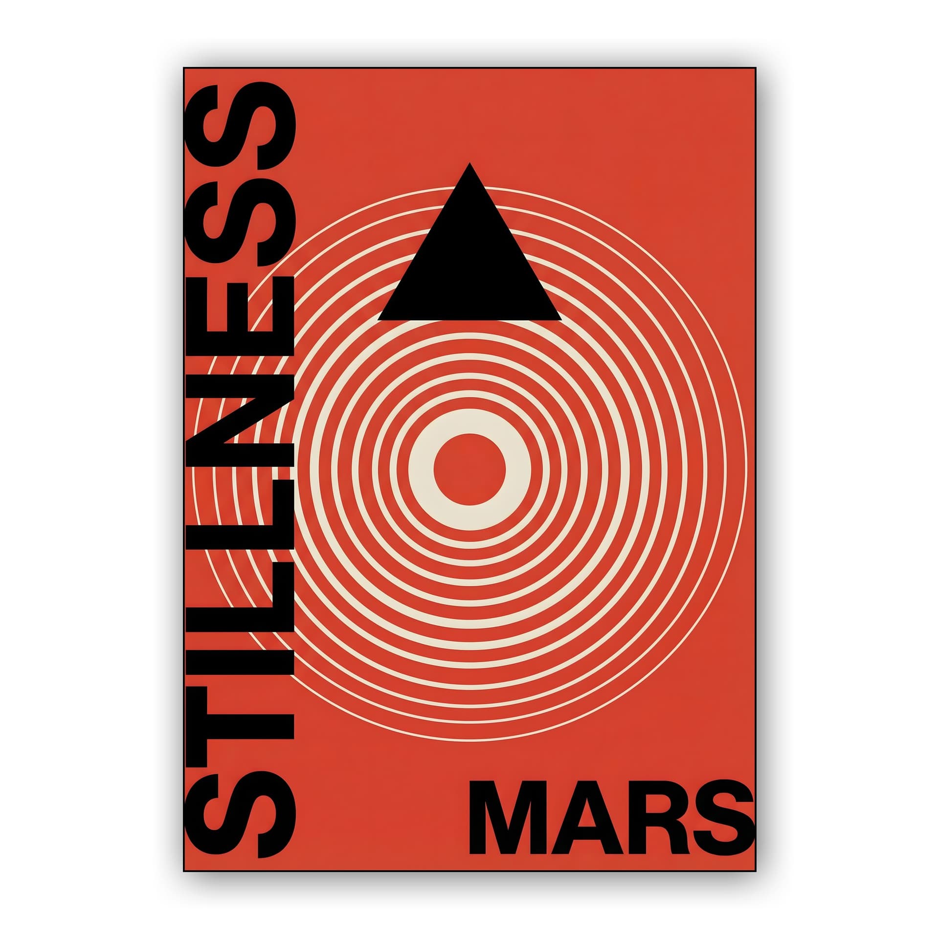 Stillness of Mars Minimalist Poster
