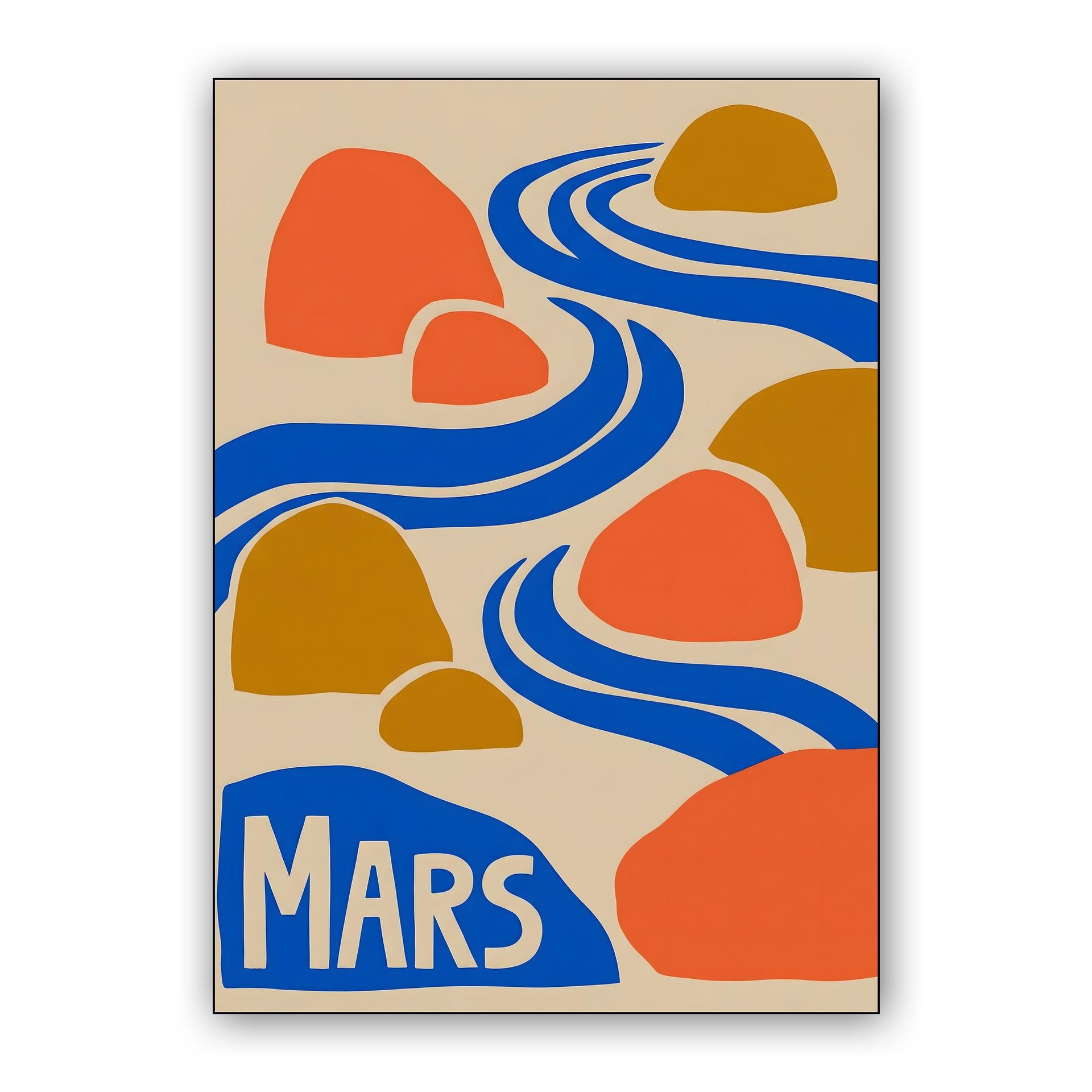 Mars Zen Garden Abstract Print