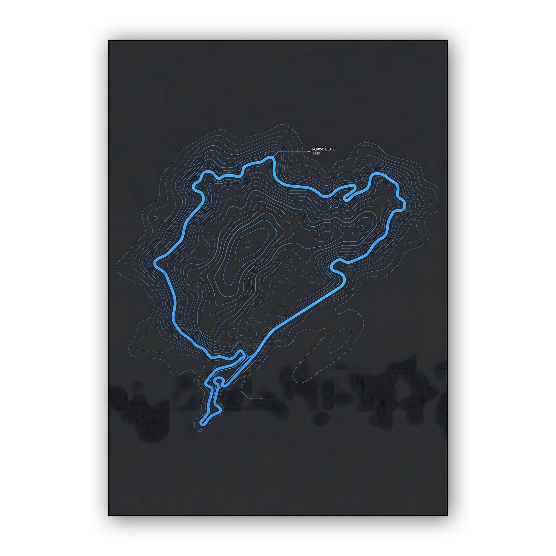 Nordschleife: Topographic Circuit Blueprint