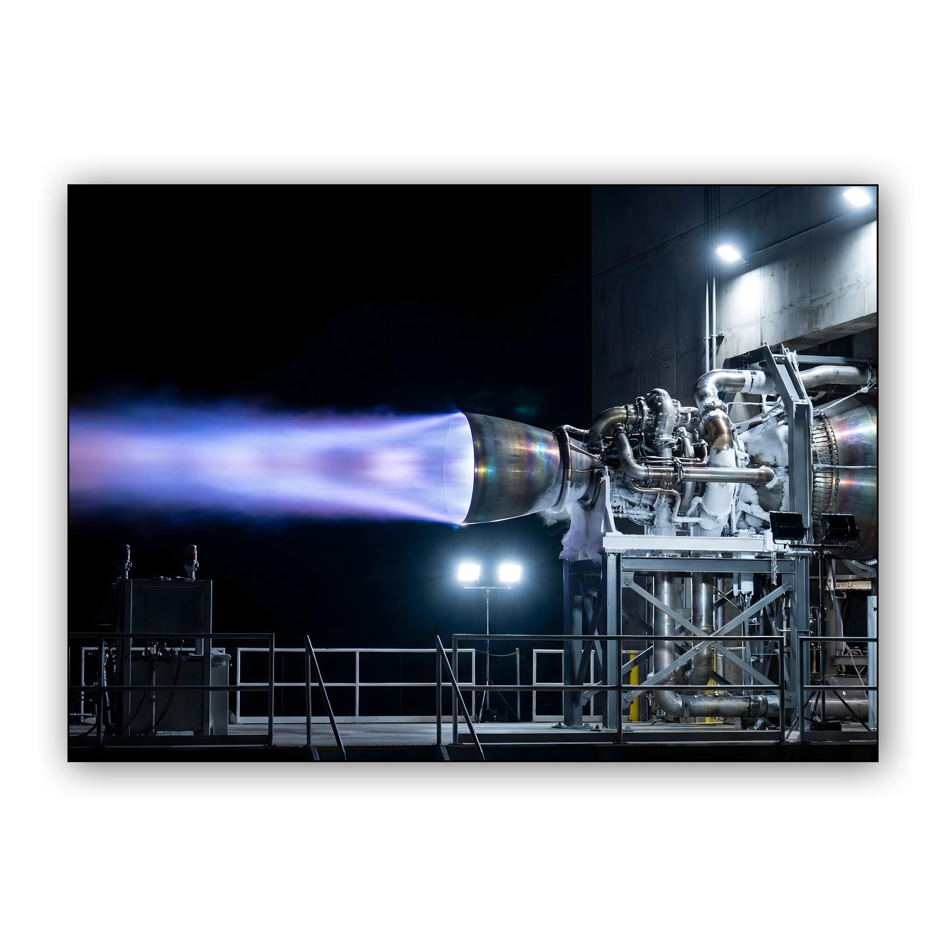 Blue Fire: Raptor Engine Static Test