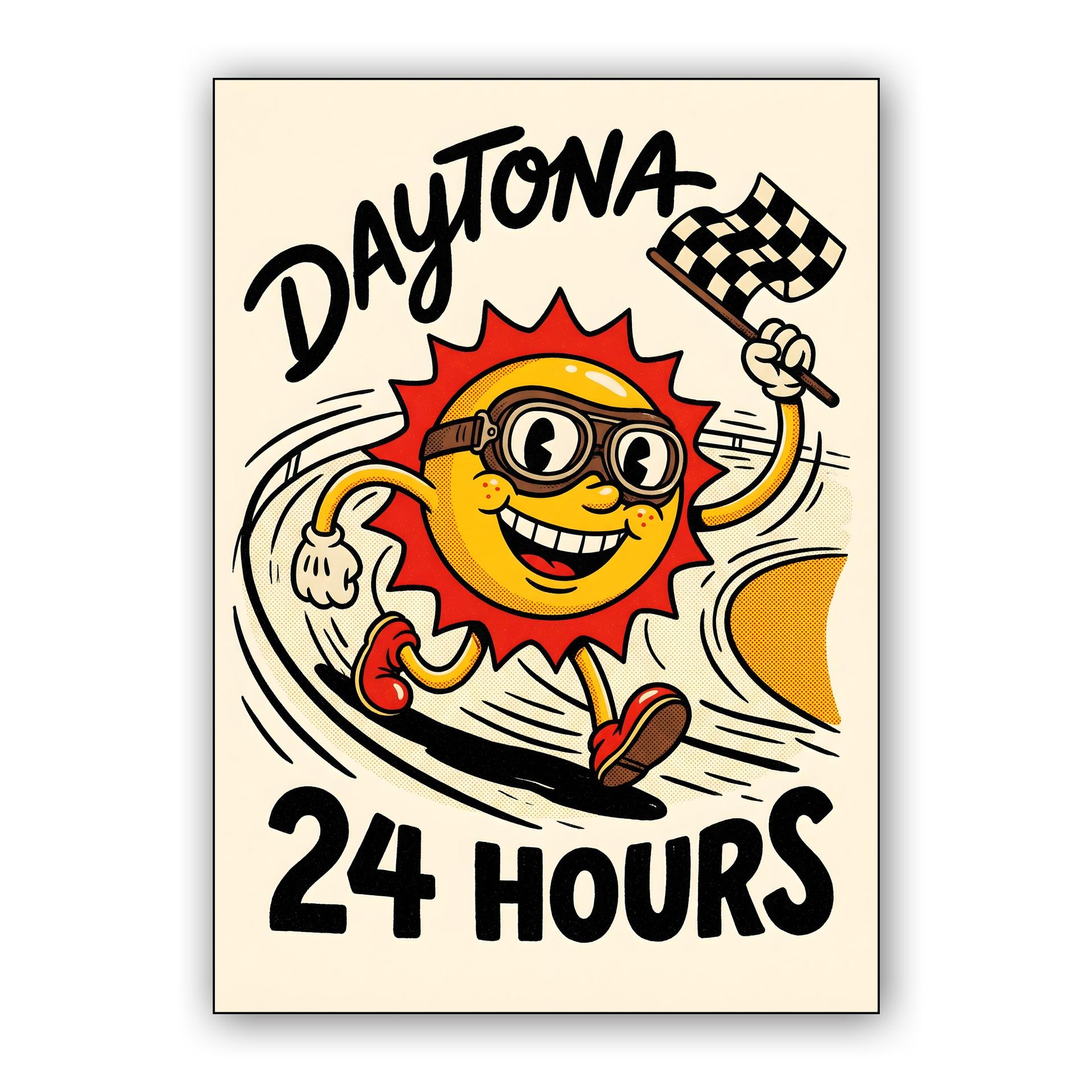Sunny Sprint: Daytona 24 Hours Rubber Hose Art