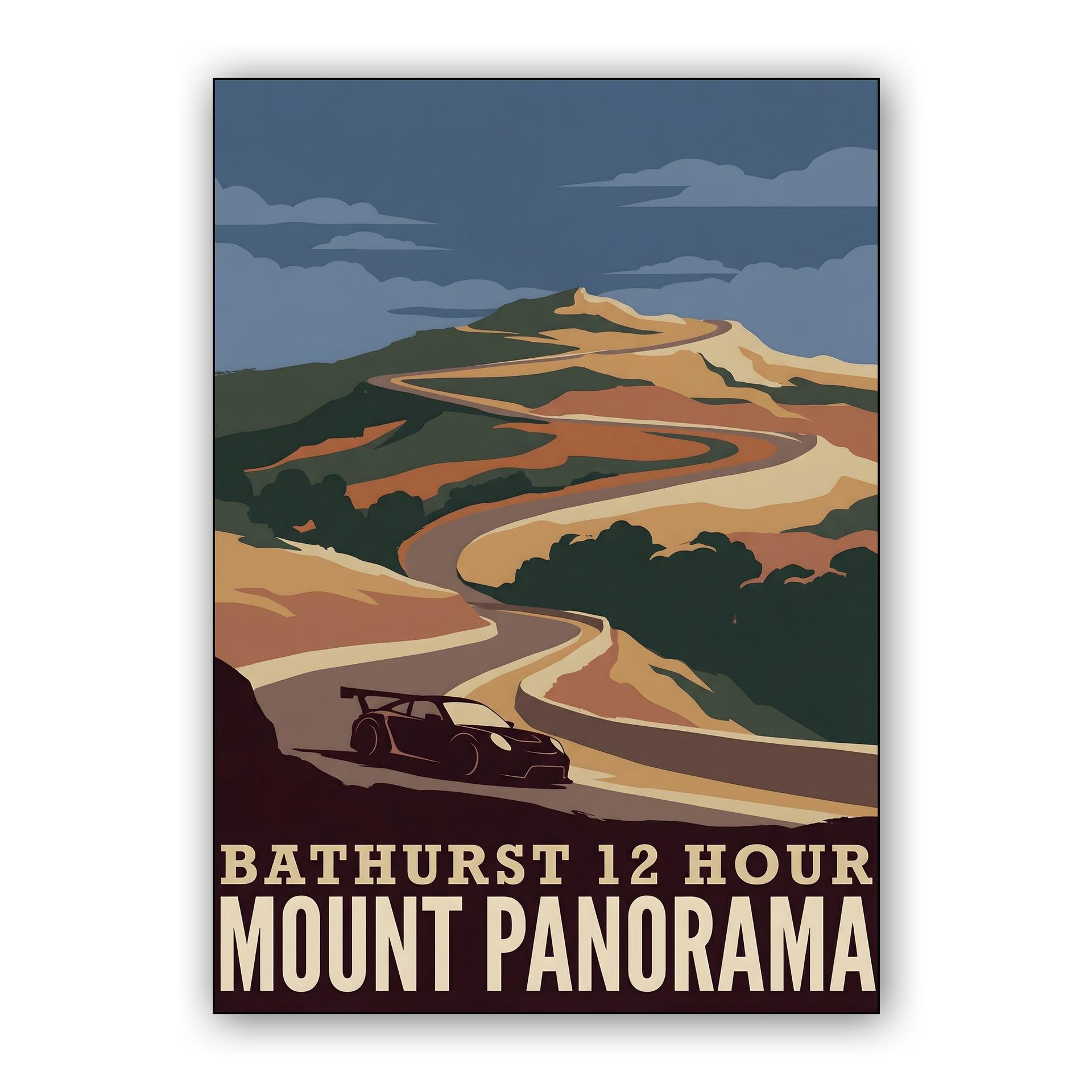 Mount Panorama Heritage: Bathurst 12 Hour Vintage Poster