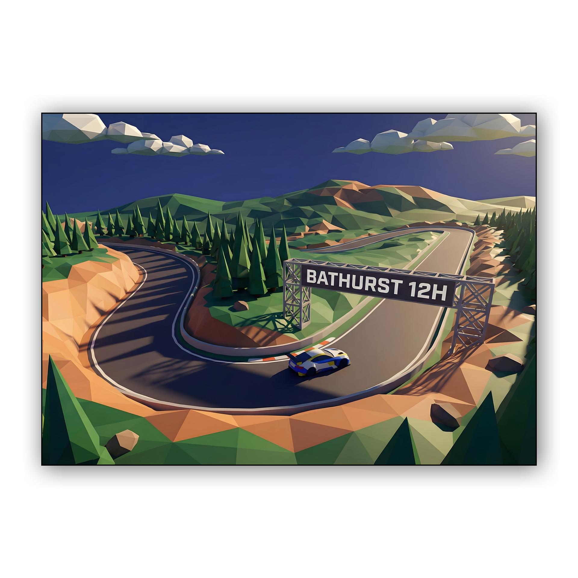 Bathurst 12h Low-Poly Mountain Run