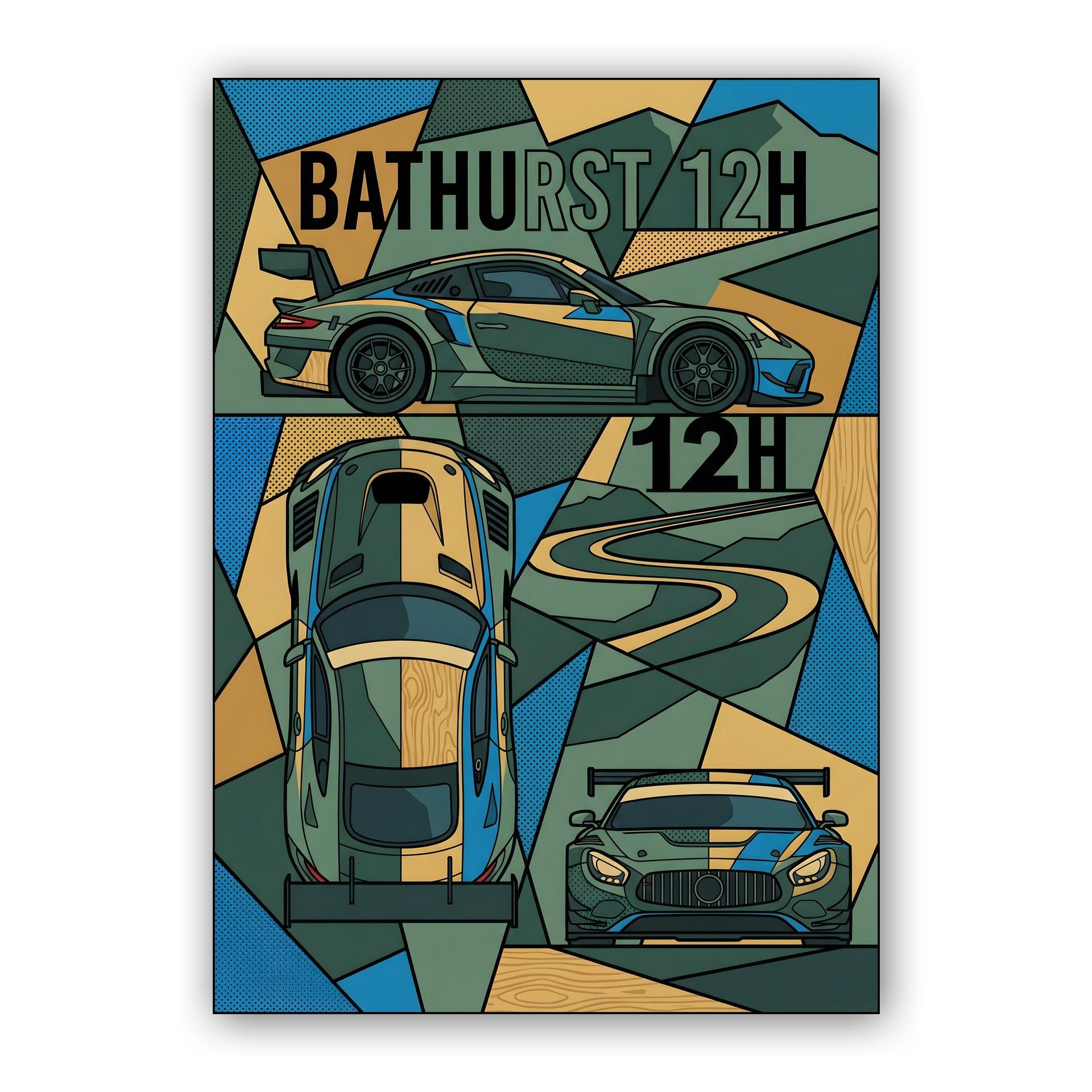 Bathurst 12h Geometric Grid: Porsche & Mercedes at Mount Panorama