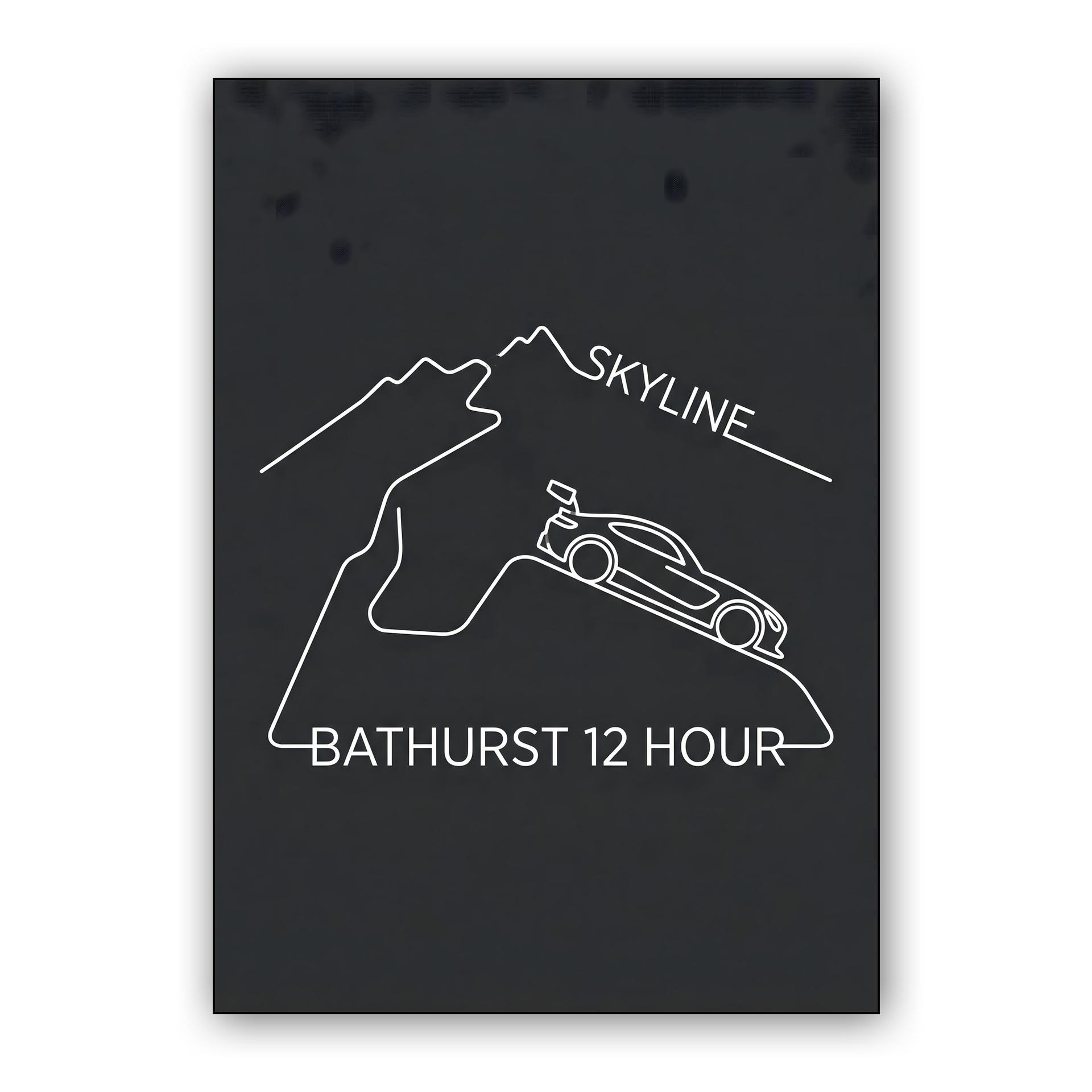 Bathurst 12 Hour: Skyline Minimalist Line Art