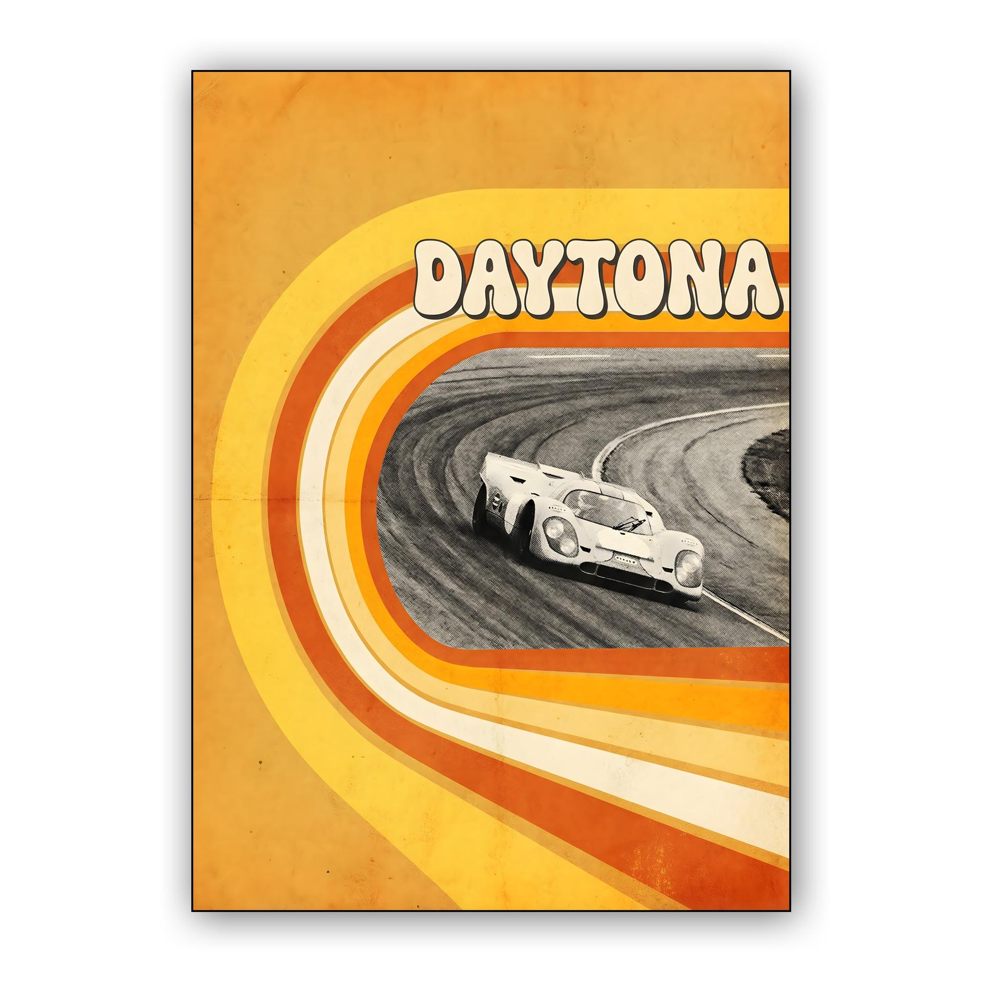 Daytona 70s Heritage: Porsche 917 Retro Poster