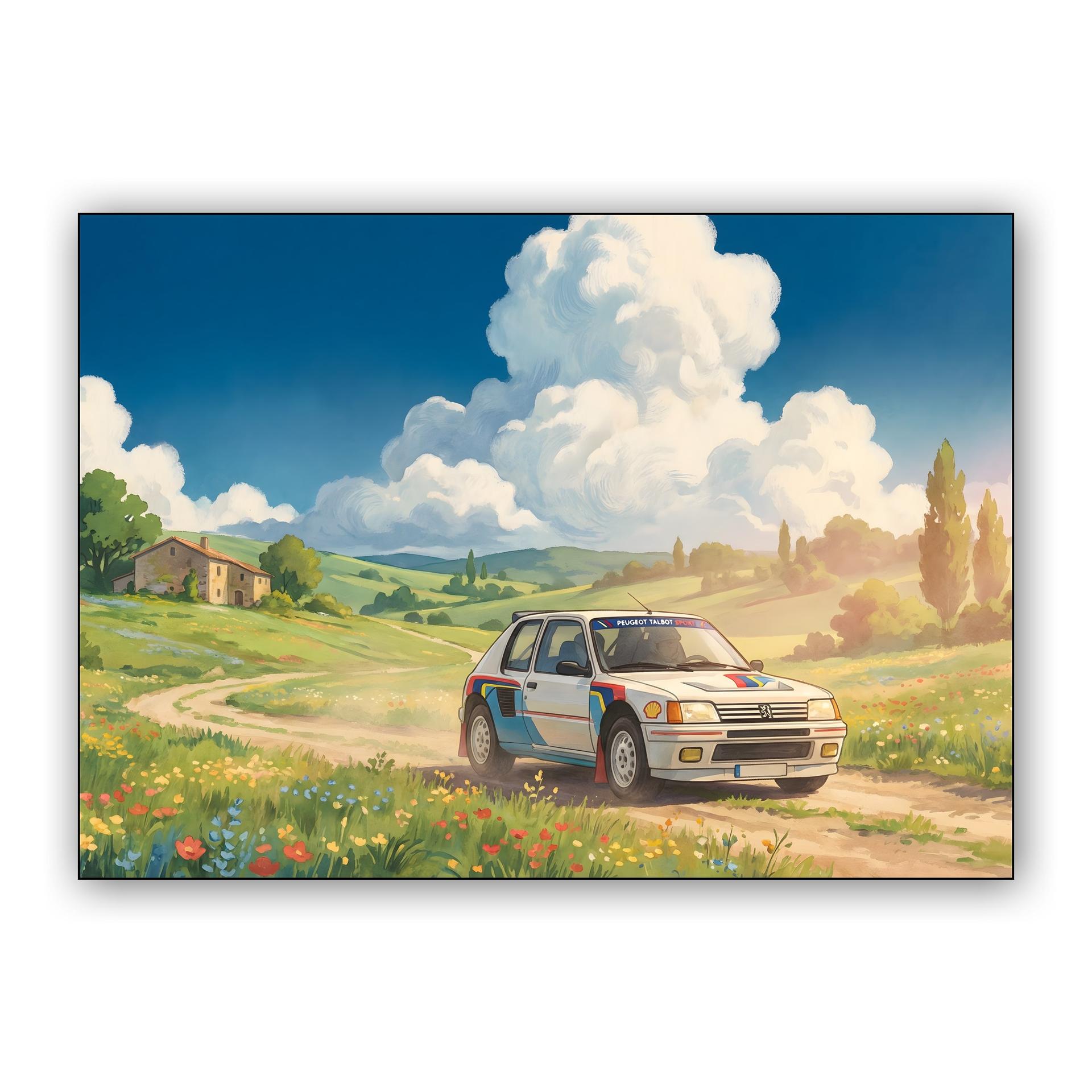 Peugeot 205 T16: Serenity in the French Countryside