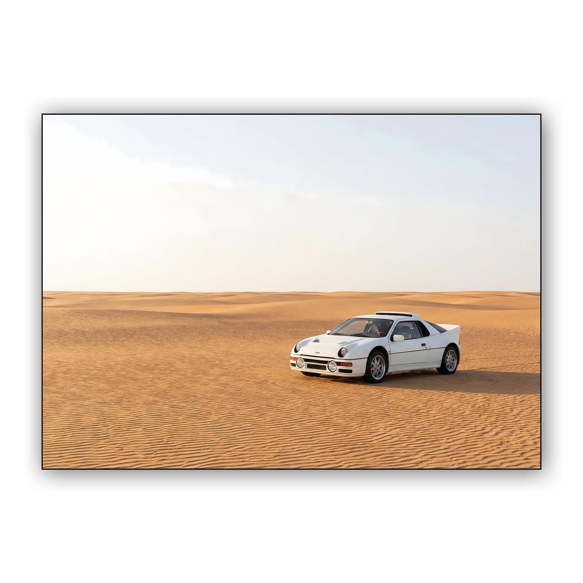Serene Speed: Ford RS200 in the Silent Dunes